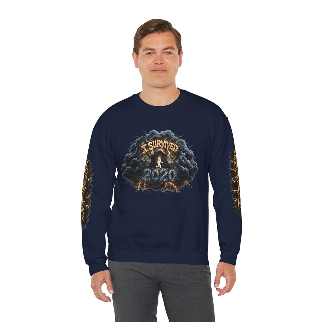 I Survived 2020 — Director's Cut Original Design Teaser Tee | Season 1 Premiere Drop Unisex Heavy Blend™ Crewneck Sweatshirt (SPECIAL EDITION)