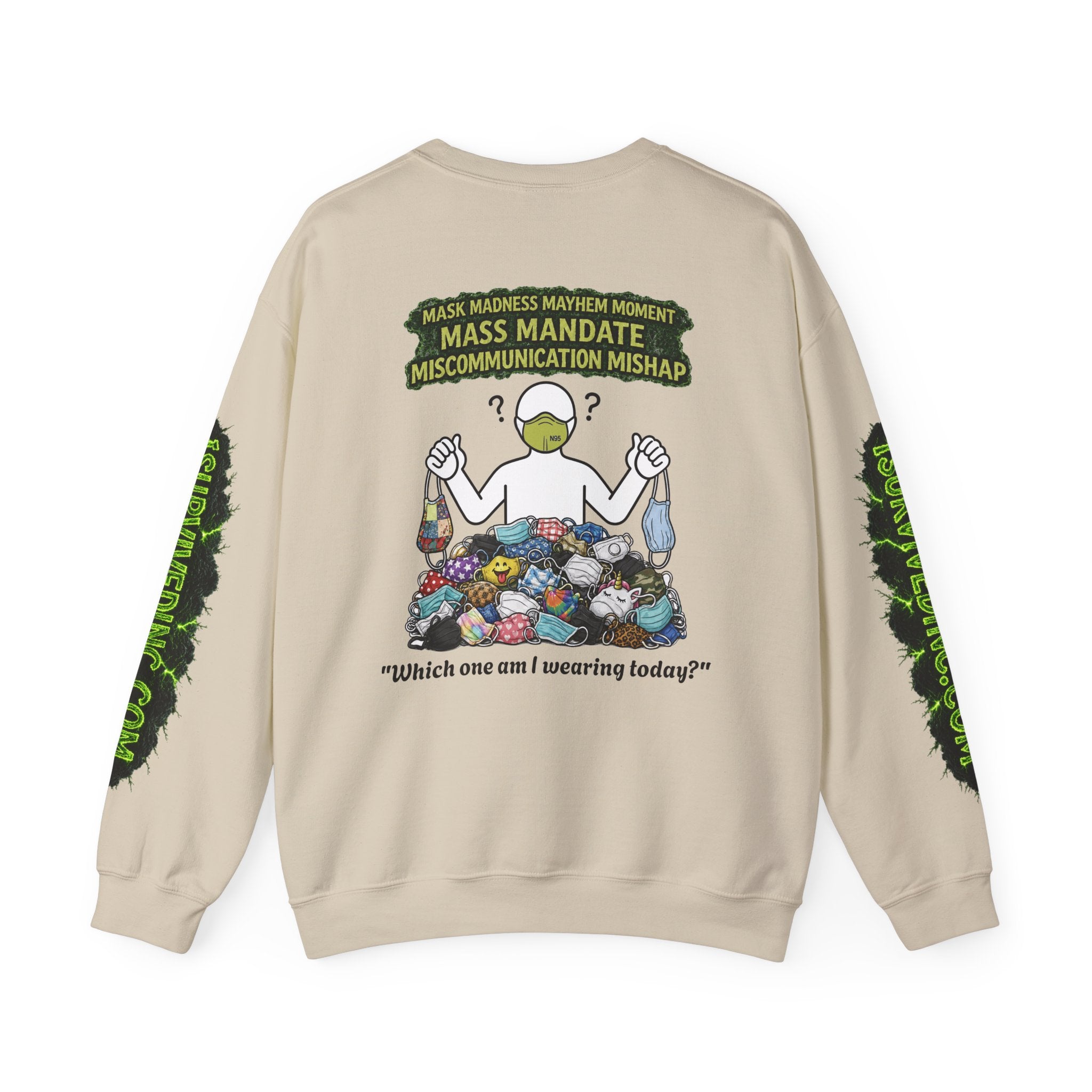 I Survived 2020 — S1:E4 "Mask Madness Mayhem Moment" | Pandemic Edition Unisex Heavy Blend™ Crewneck Sweatshirt