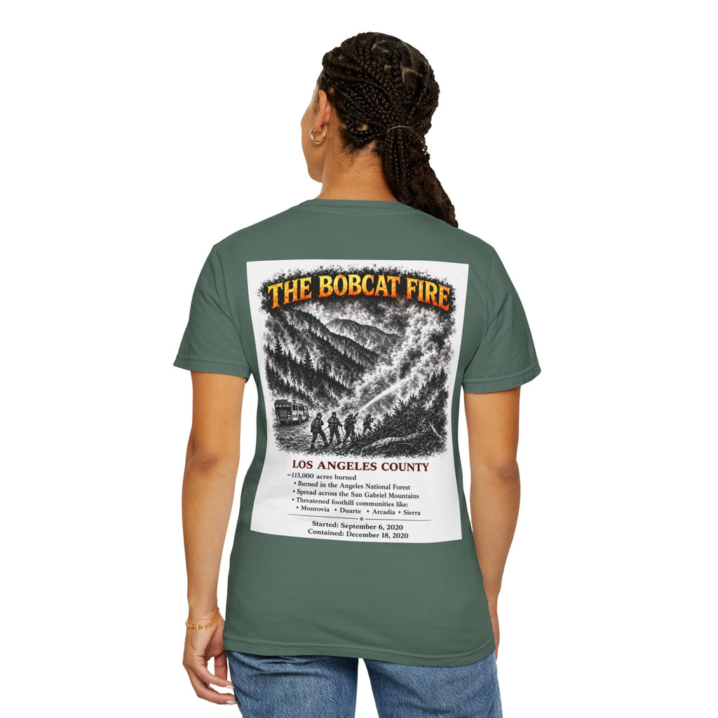I Survived 2020 — S2:E2 "The Bobcat Fire" | Wildfire Edition Memorial Unisex Garment-Dyed T-shirt