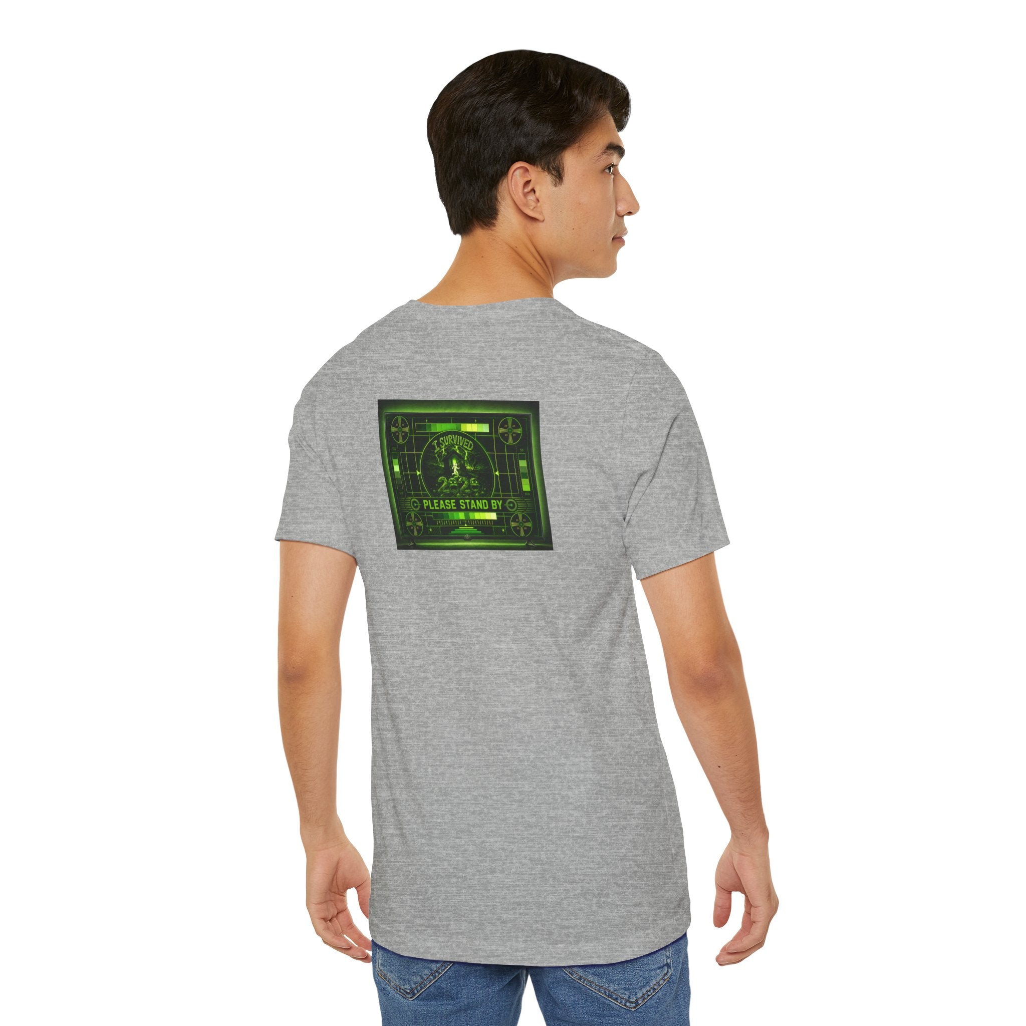 I Survived 2020 — "Please Stand By" Test Pattern Toxic Signal Tee Summer Premiere Unisex Jersey Short Sleeve Tee