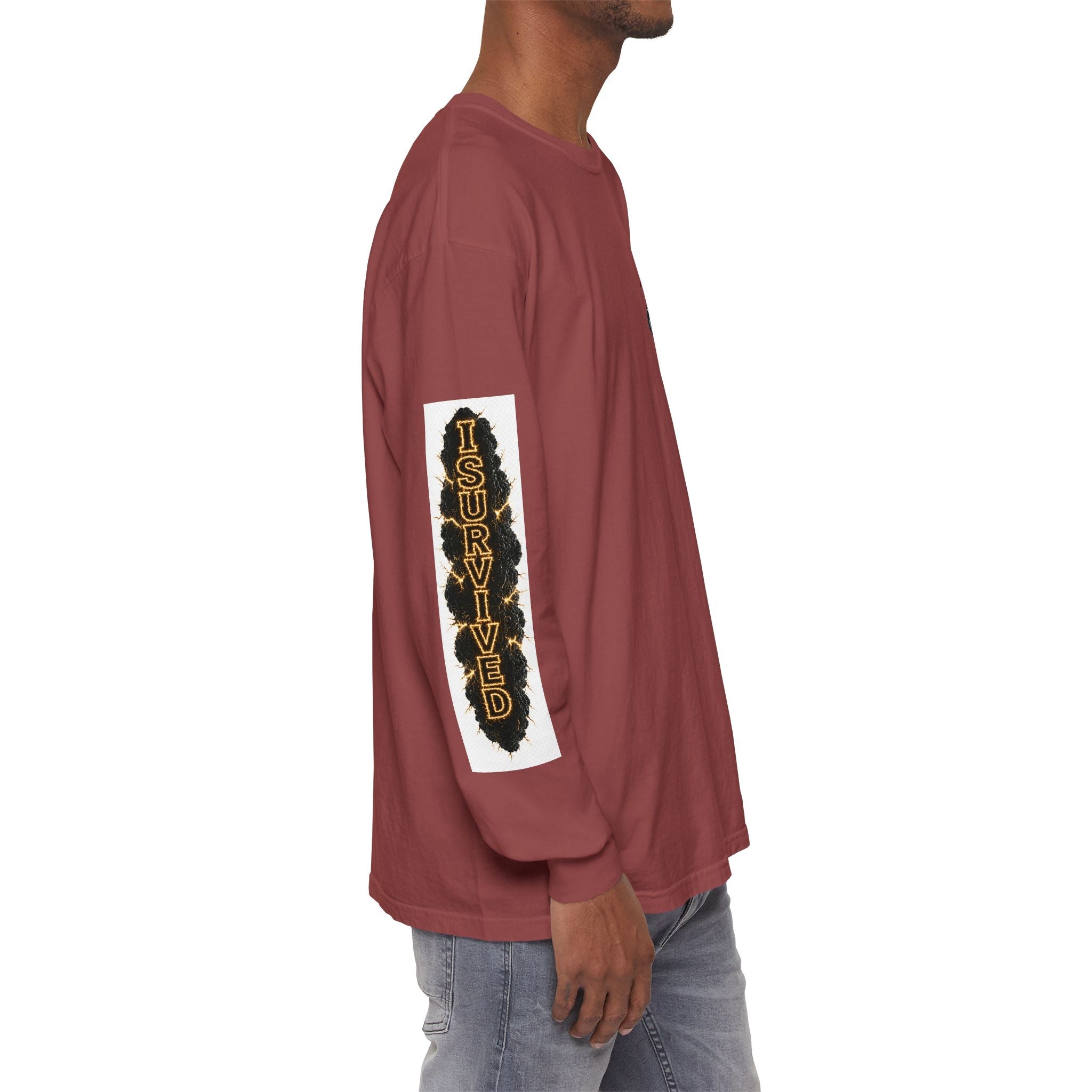 I Survived 2020 — "Please Stand By" Test Pattern Tee Special Edition Summer Premier Unisex Garment-Dyed Long Sleeve T-Shirt