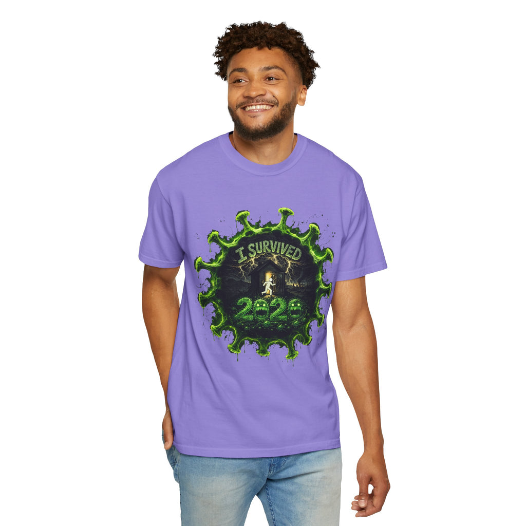 I Survived 2020 — Director's Cut S1:E1 "COVID-19: The Coronavirus" | Pandemic Edition Unisex Garment-Dyed T-shirt