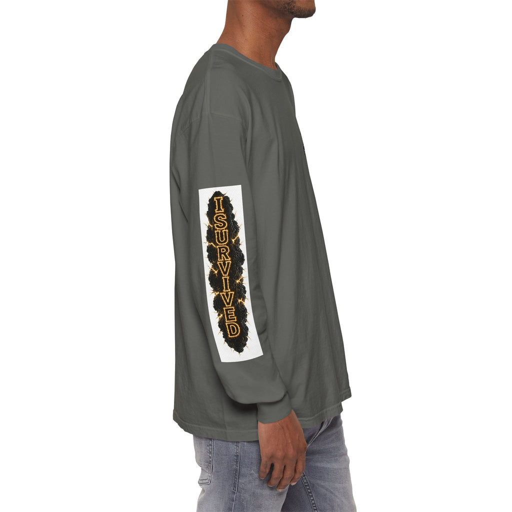 I Survived 2020 — "Please Stand By" Test Pattern Tee Special Edition Summer Premier Unisex Garment-Dyed Long Sleeve T-Shirt