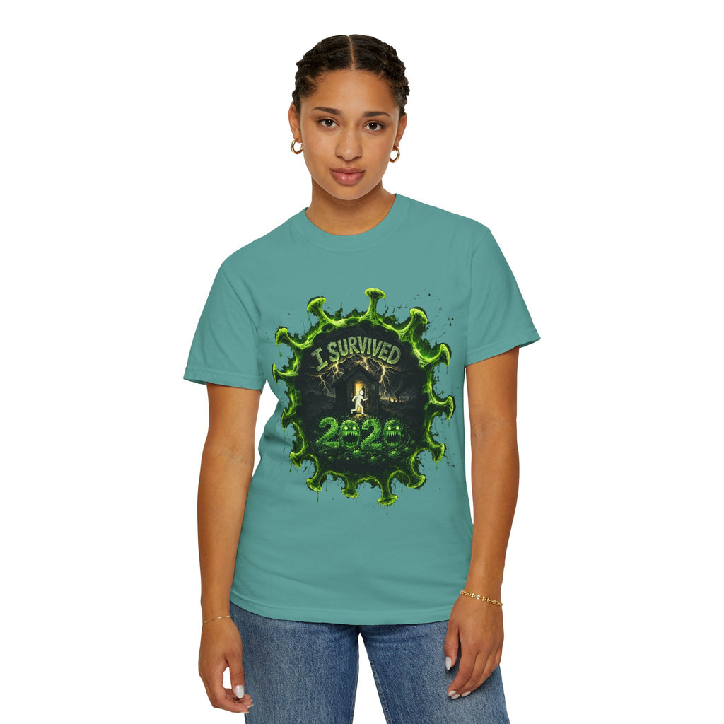 I Survived 2020 — Director's Cut S1:E3 "The Jab!" | Pandemic Edition Unisex Garment-Dyed T-shirt