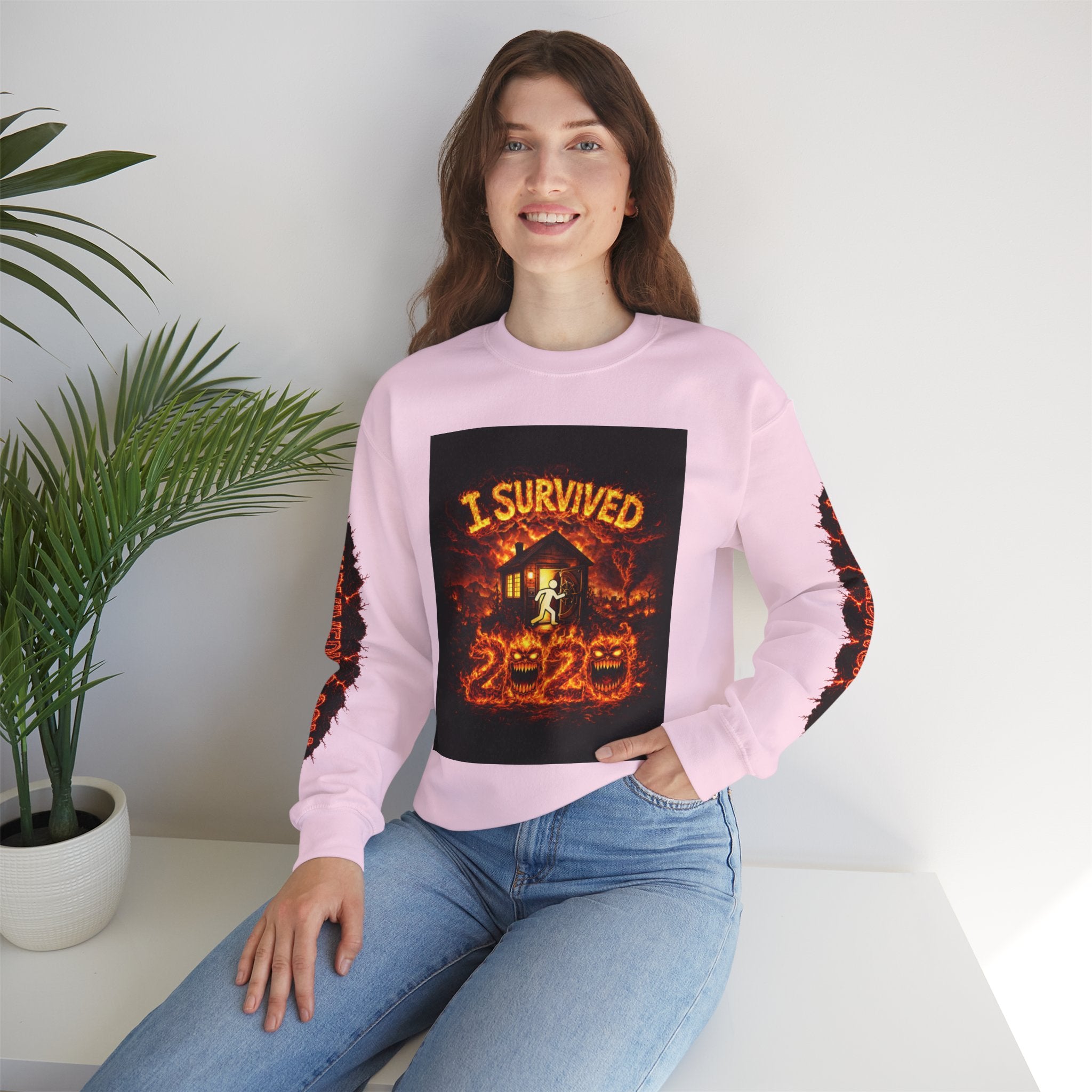 I Survived 2020 — WILDFIRES S2:E2: "The Bobcat Fire" Memorial Unisex Heavy Blend™ Crewneck Sweatshirt
