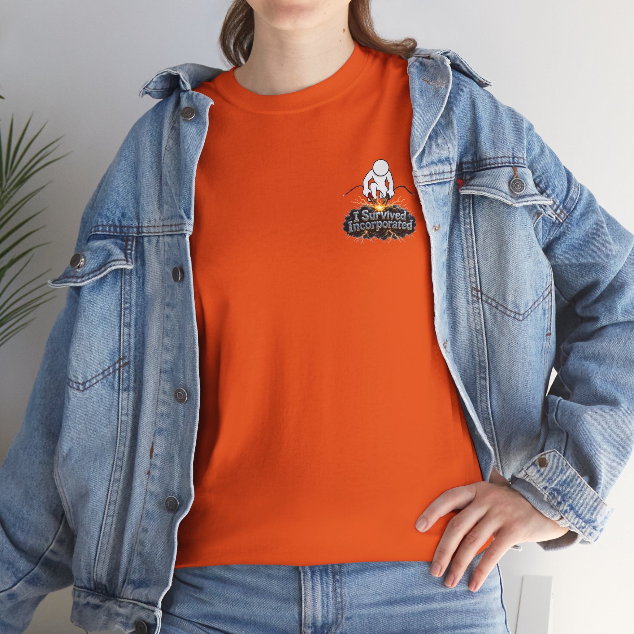 I Survived 2020 — "Please Stand By" Test Pattern Tee Summer Premier Unisex Heavy Cotton Tee