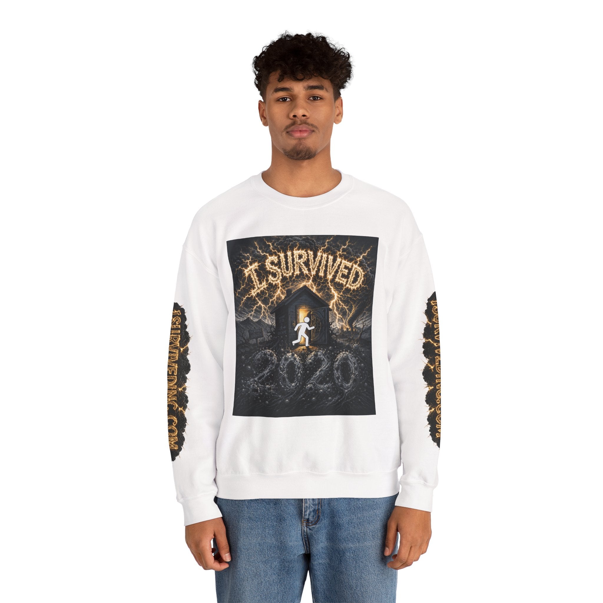 I Survived 2020 — Original PILOT Design: Special Edition Unisex Heavy Blend™ Crewneck Sweatshirt