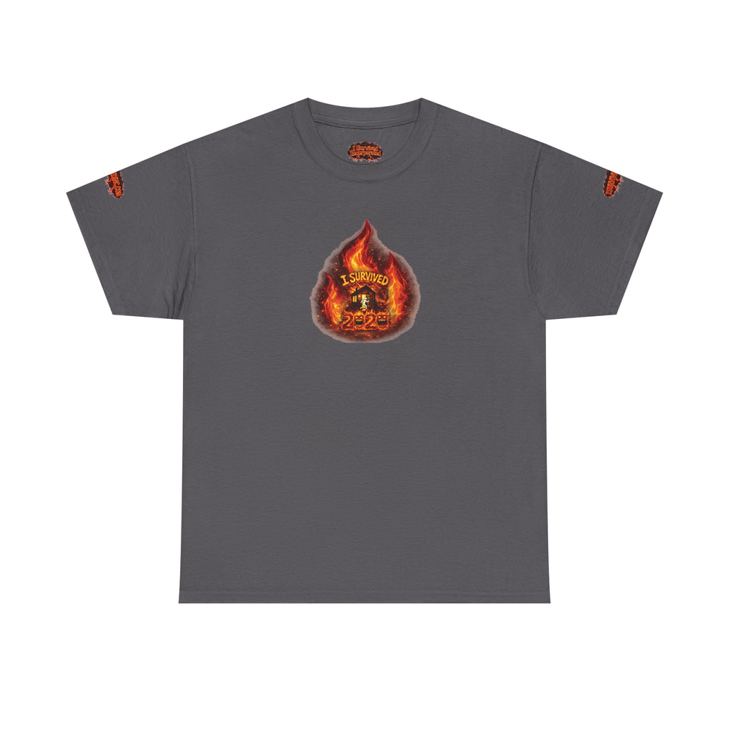 I Survived 2020 — WILDFIRES S2:E3: Director's Cut Special Edition "The California Wildfires" Memorial Unisex Heavy Cotton Tee