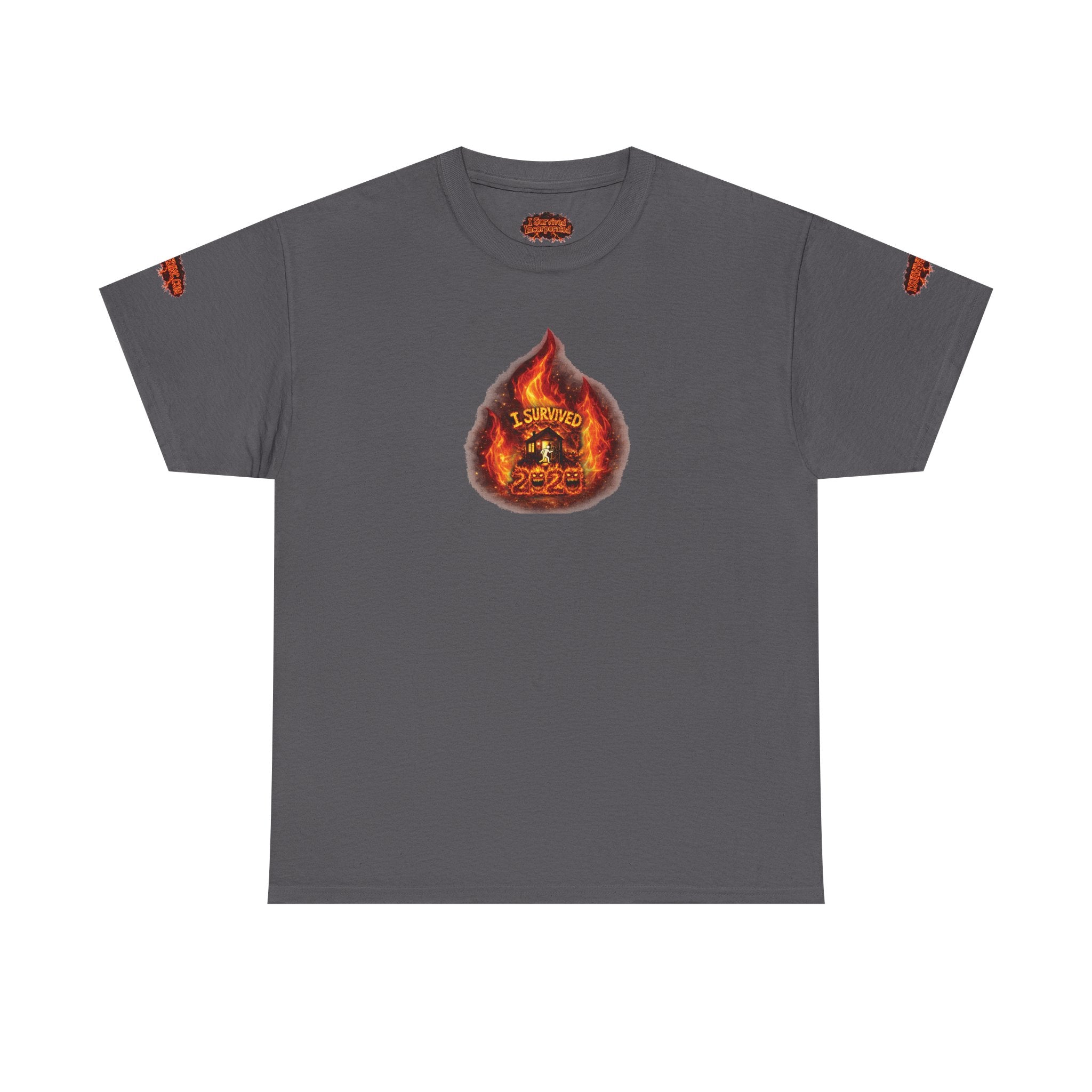 I Survived 2020 — WILDFIRES S2:E3: Director's Cut Special Edition "The California Wildfires" Memorial Unisex Heavy Cotton Tee
