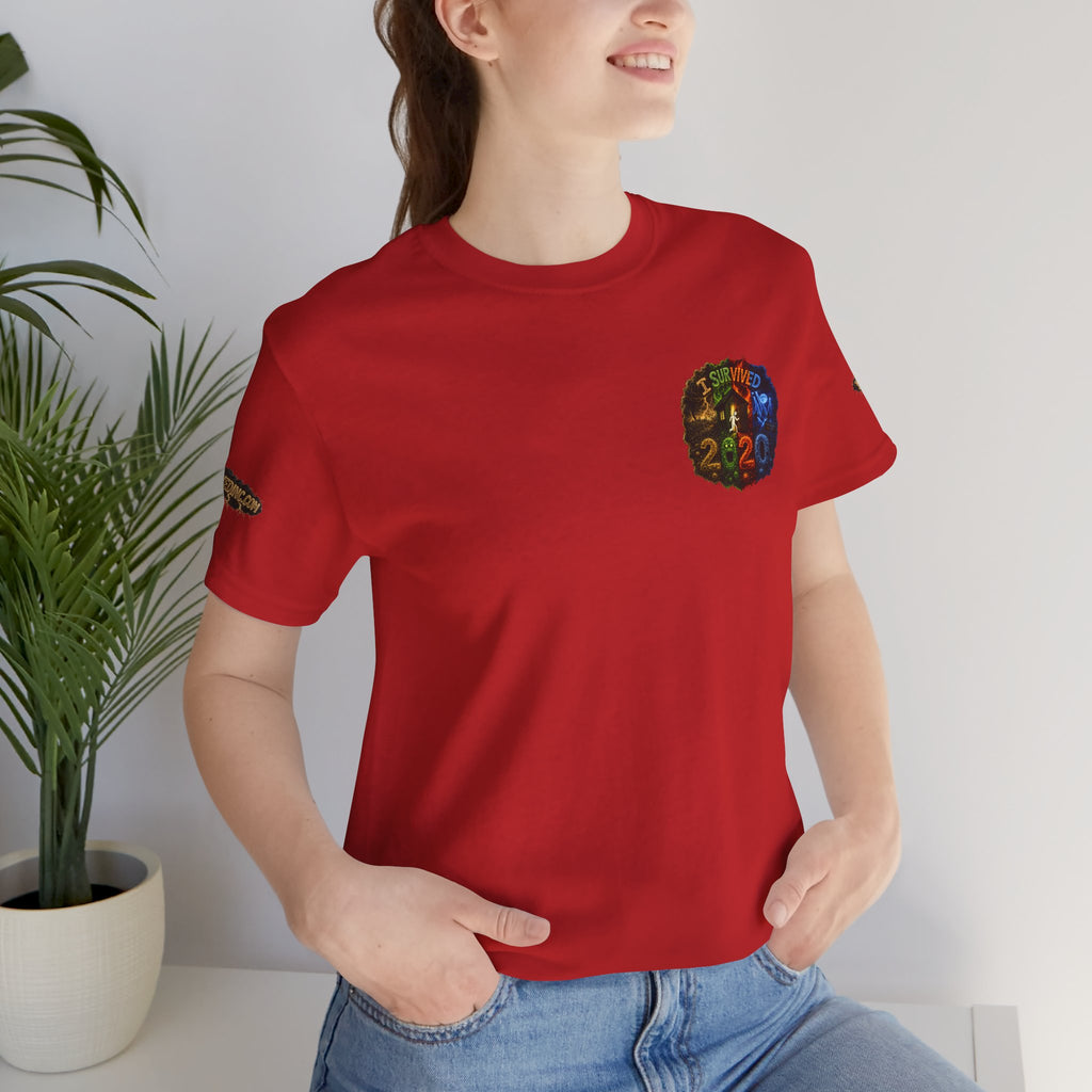I Survived 2020 — "No Signal" Test Pattern Tee Alien Broadcast Finale Summer Premiere Unisex Jersey Short Sleeve Tee