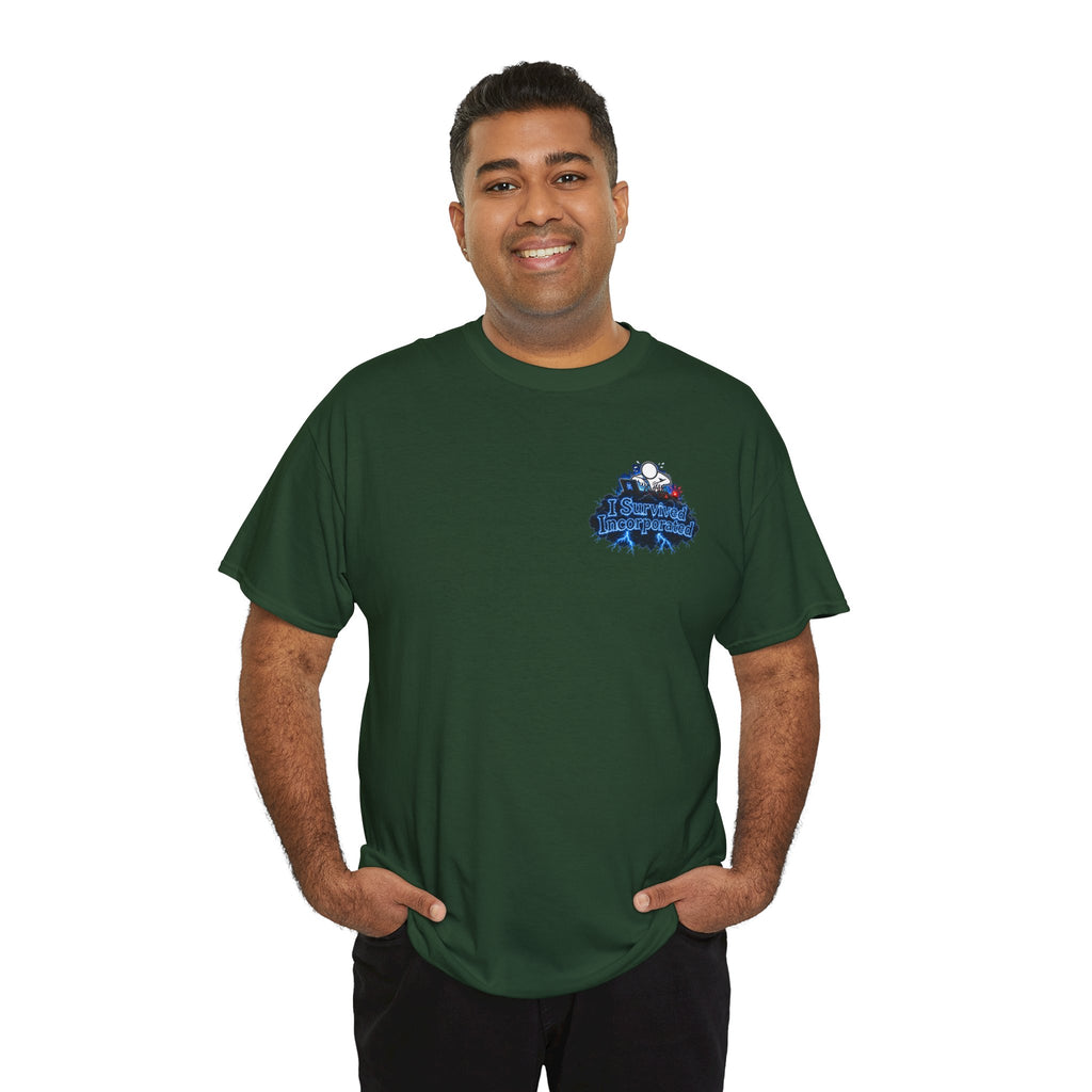 I Survived 2020 — "Please Stand By" Test Pattern Tee Lockdown Surveillance Edition Summer Exclusive Unisex Heavy Cotton Tee