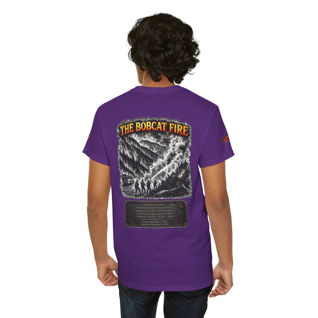 I Survived 2020 — WILDFIRES S2:E2: Director's Cut Special Edition "The Bobcat Fire" Memorial Unisex Heavy Cotton Tee