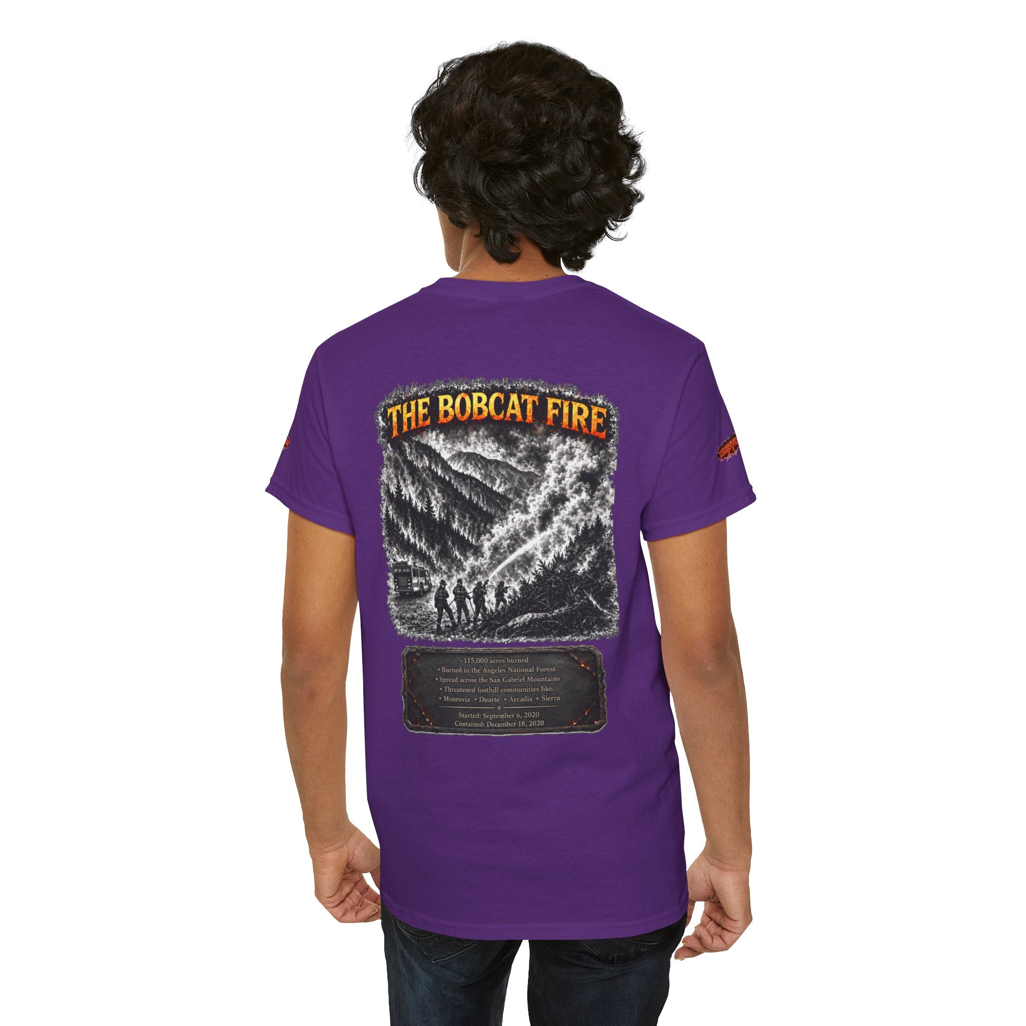 I Survived 2020 — WILDFIRES S2:E2: Director's Cut Special Edition "The Bobcat Fire" Memorial Unisex Heavy Cotton Tee