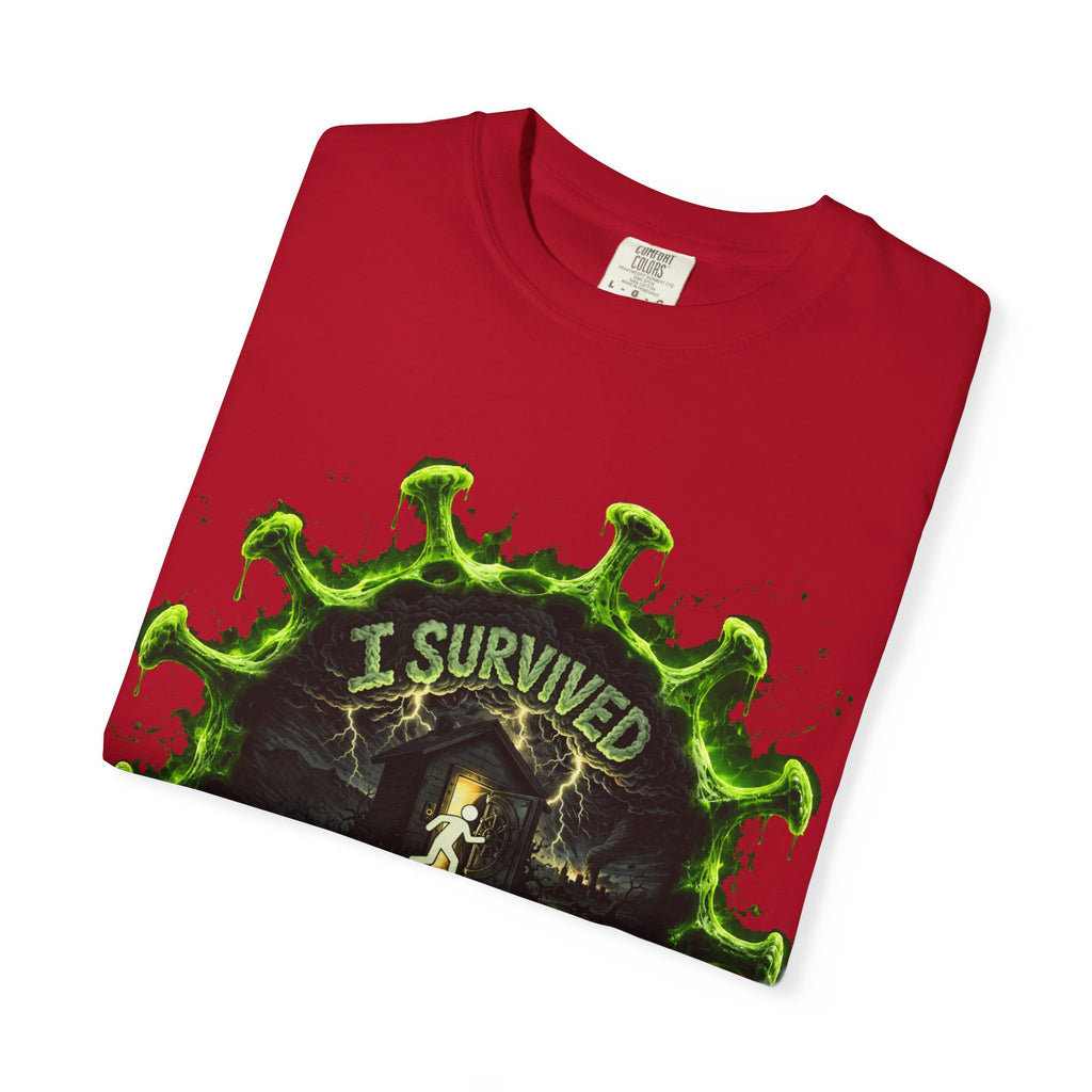 I Survived 2020 — Director's Cut S1:E4 "Mask Madness Mayhem Moment" | Pandemic Edition Unisex Garment-Dyed T-shirt