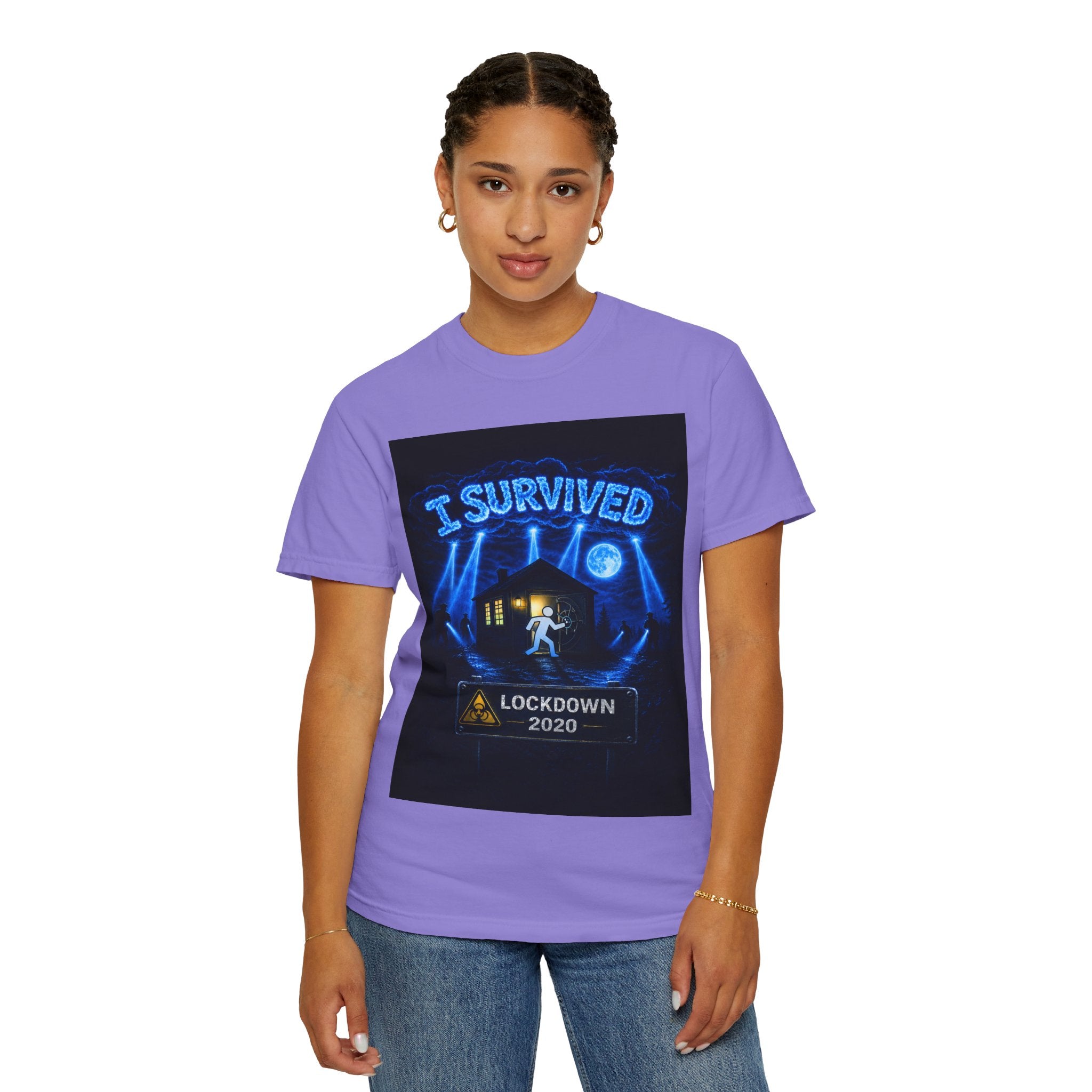 I Survived 2020 — LOCKDOWN S3:E1: "Quarantine" Unisex Garment-Dyed T-shirt