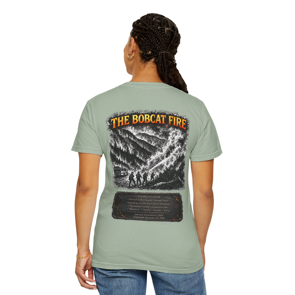 I Survived 2020 — WILDFIRES S2:E2: "The Bobcat Fire" Memorial Unisex Garment-Dyed T-shirt