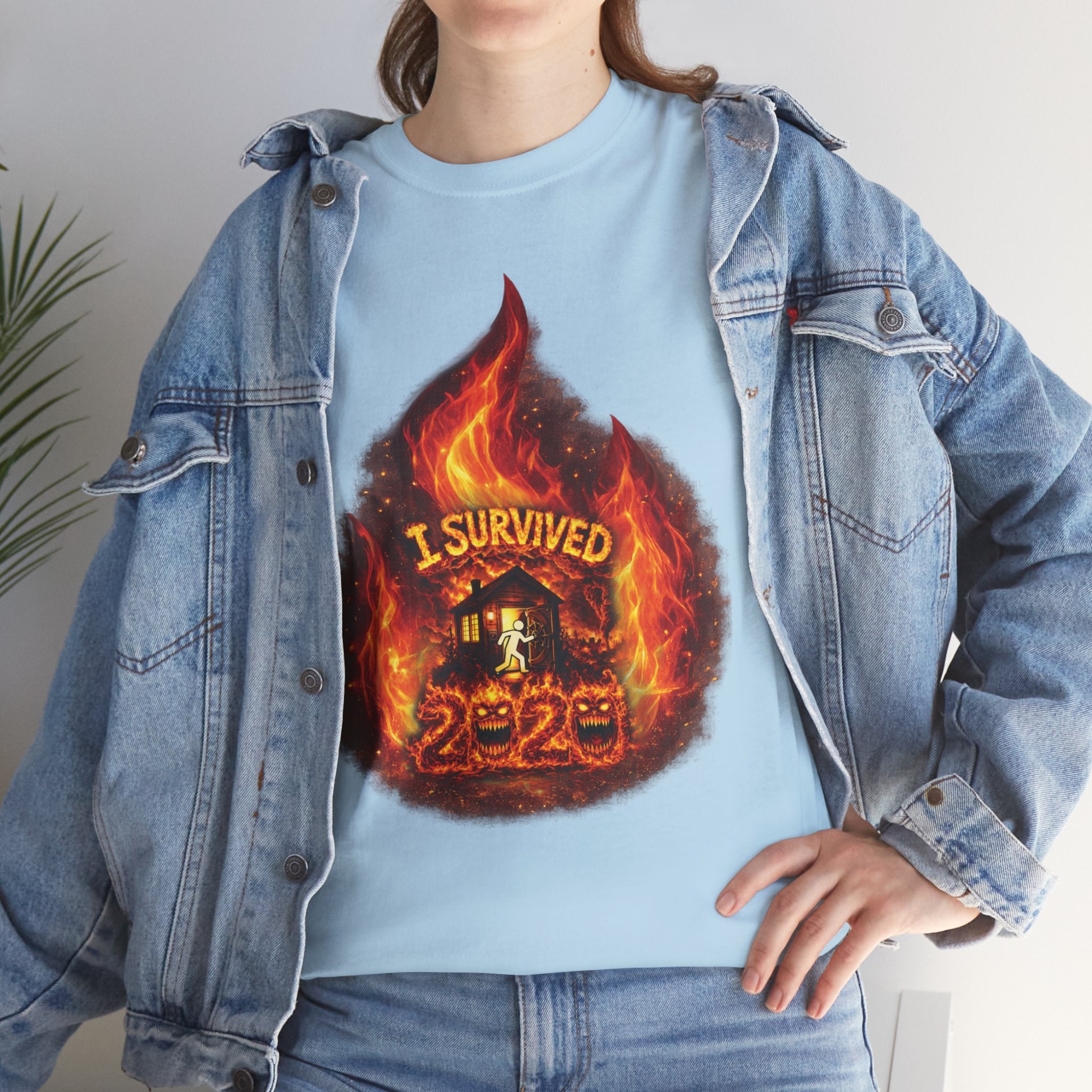 I Survived 2020 — Director's Cut S2:E1 "Berry Creek" | Wildfire Edition Memorial Unisex Heavy Cotton Tee