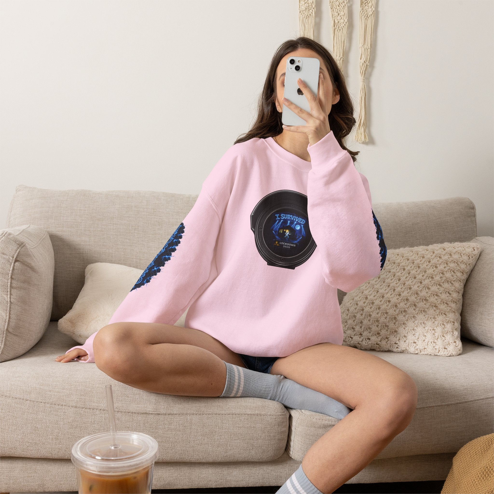 I Survived 2020 — LOCKDOWN S3:E2: Director's Cut Special Edition "Dating Under Lockdown" Unisex Heavy Blend™ Crewneck Sweatshirt