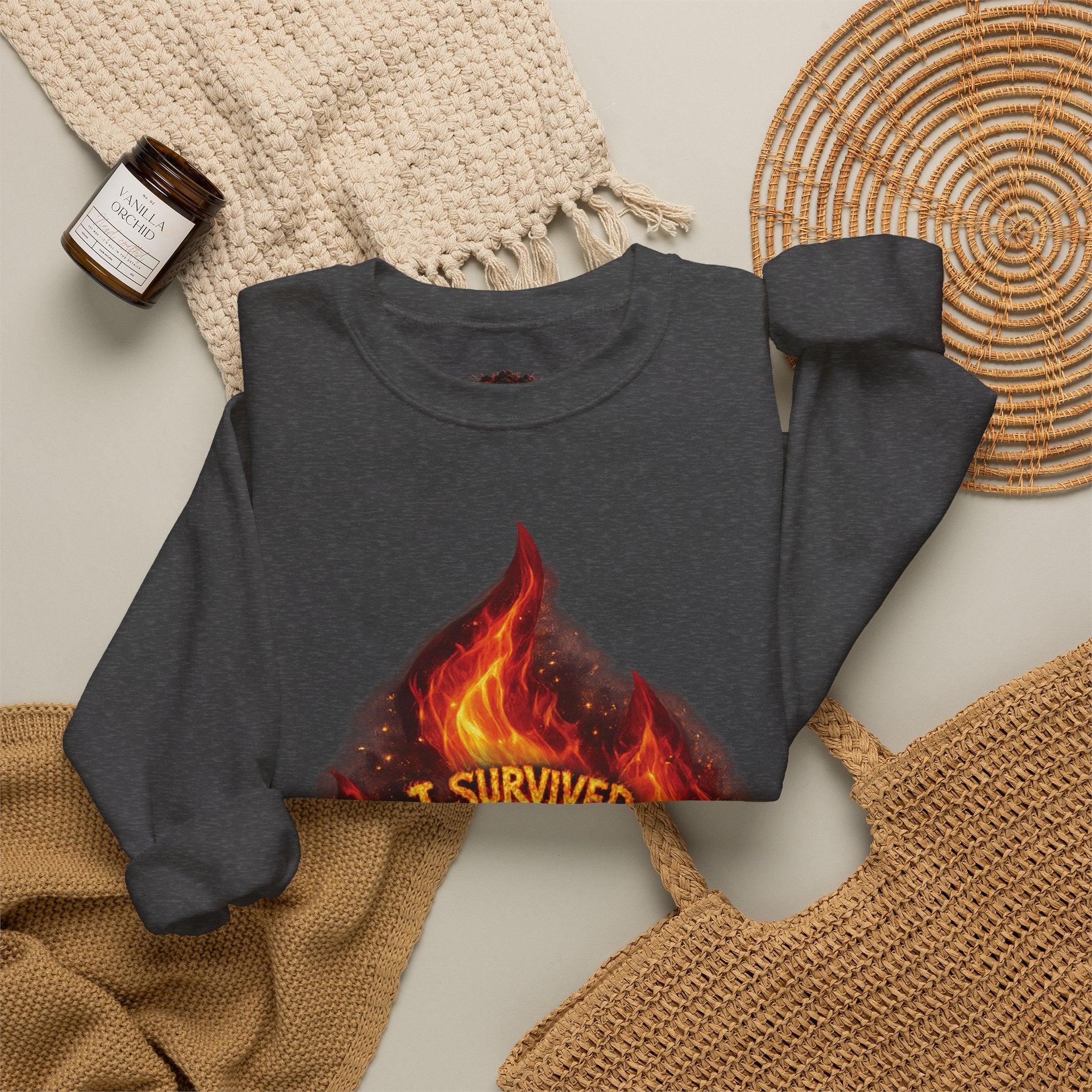 I Survived 2020 — Director's Cut S2:E4 "Western U.S. Wildfire Season" | Mid-Season Finale Pt. 1 | Wildfire Edition Memorial Unisex Heavy Blend™ Crewneck Sweatshirt