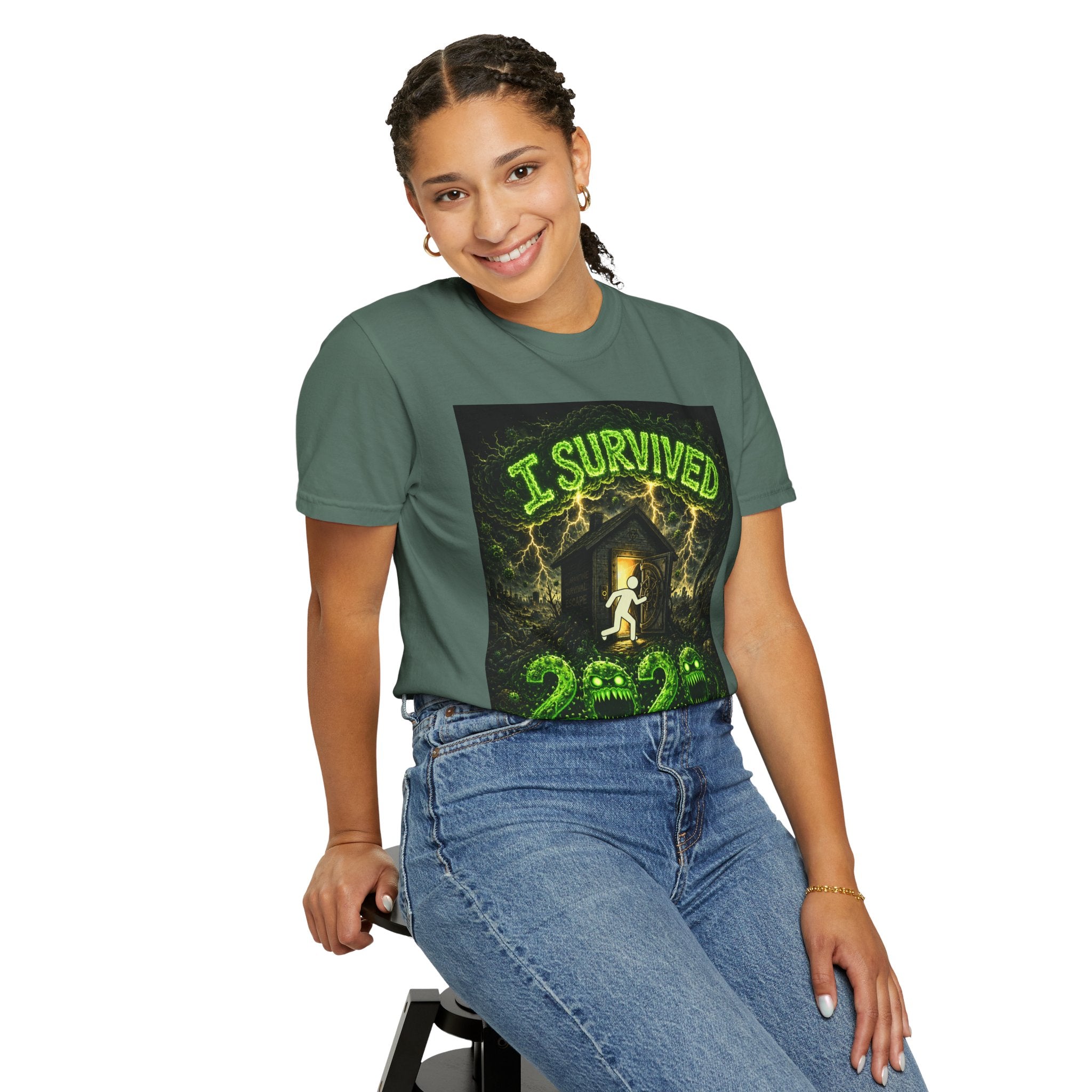 I Survived 2020 — S1:E1 "COVID-19: The Coronavirus" | Pandemic Edition Unisex Garment-Dyed T-shirt