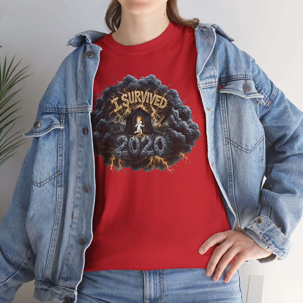 I Survived 2020 — Director's Cut Original Design Teaser Tee | Season 1 Premiere Drop Unisex Heavy Cotton Tee