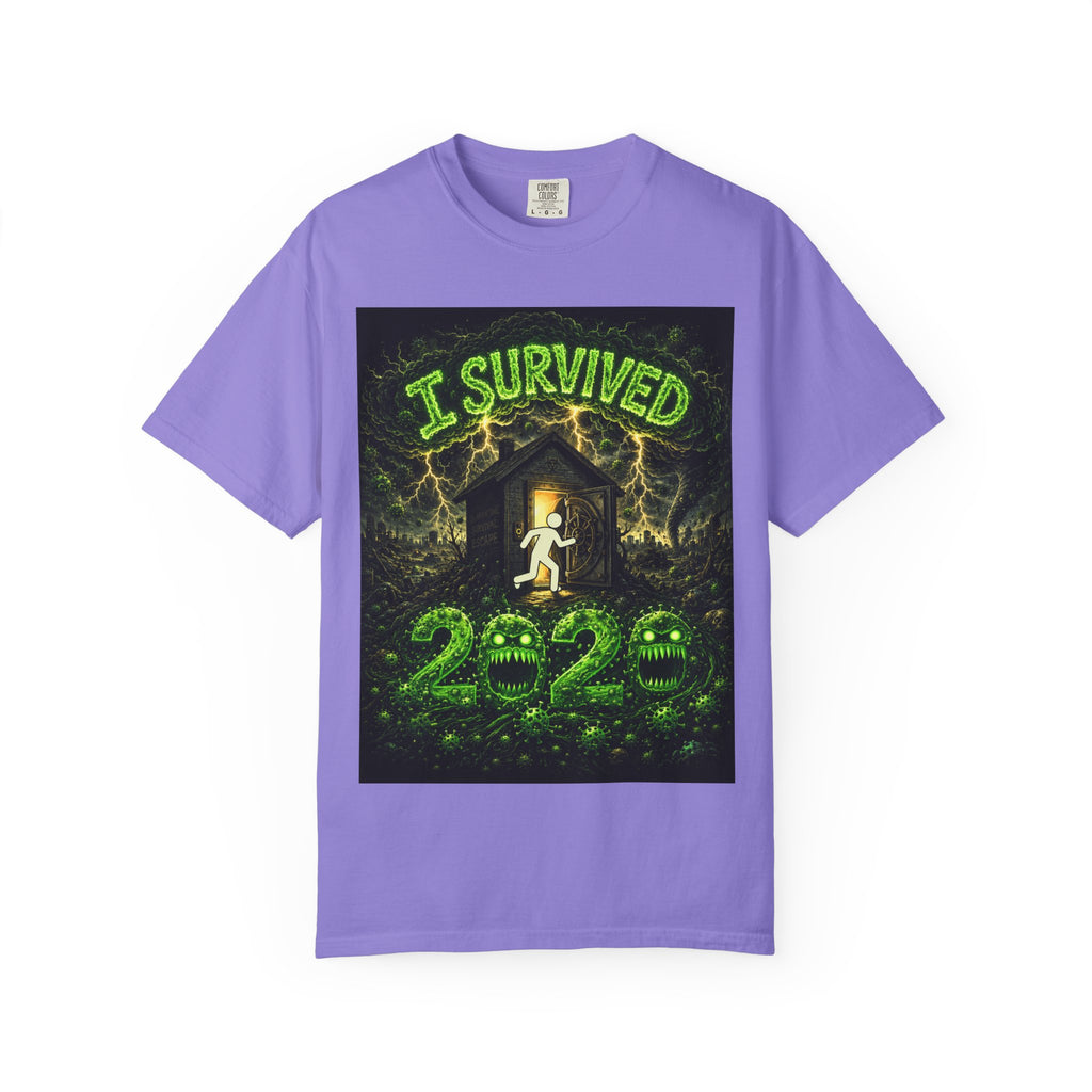 I Survived 2020 — PANDEMIC S1:E4: "Mask Madness" Unisex Garment-Dyed T-shirt