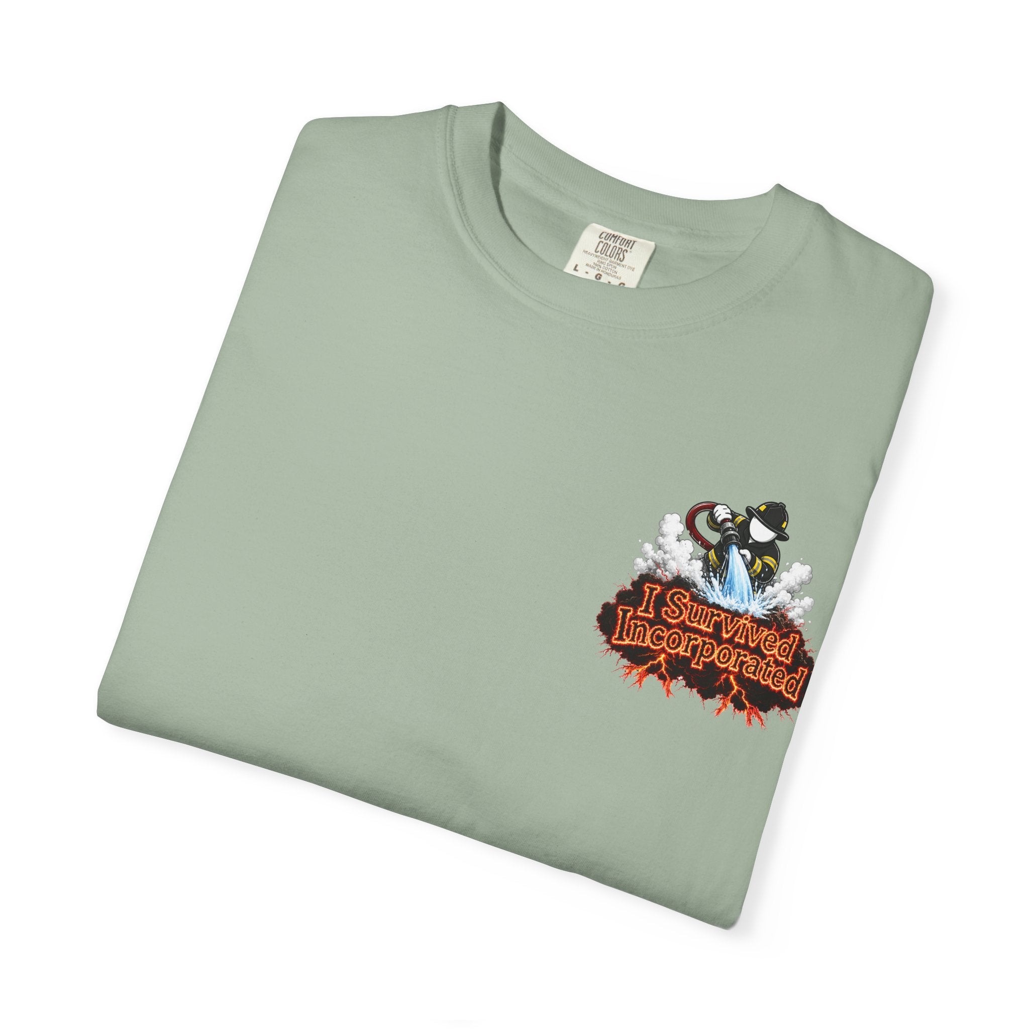 I Survived 2020 — "Please Stand By" Test Pattern Tee Wildfire Signal Edition Summer Premiere Unisex Garment-Dyed T-shirt