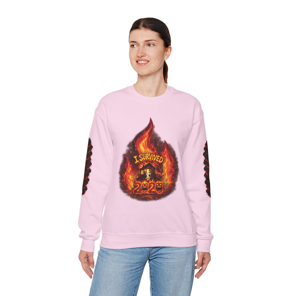 I Survived 2020 — Director's Cut S2:E4 "Western U.S. Wildfire Season" | Mid-Season Finale Pt. 1 | Wildfire Edition Memorial Unisex Heavy Blend™ Crewneck Sweatshirt