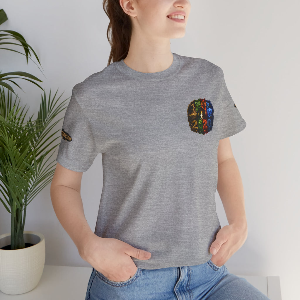 I Survived 2020 — "No Signal" Test Pattern Tee Alien Broadcast Finale Summer Premiere Unisex Jersey Short Sleeve Tee