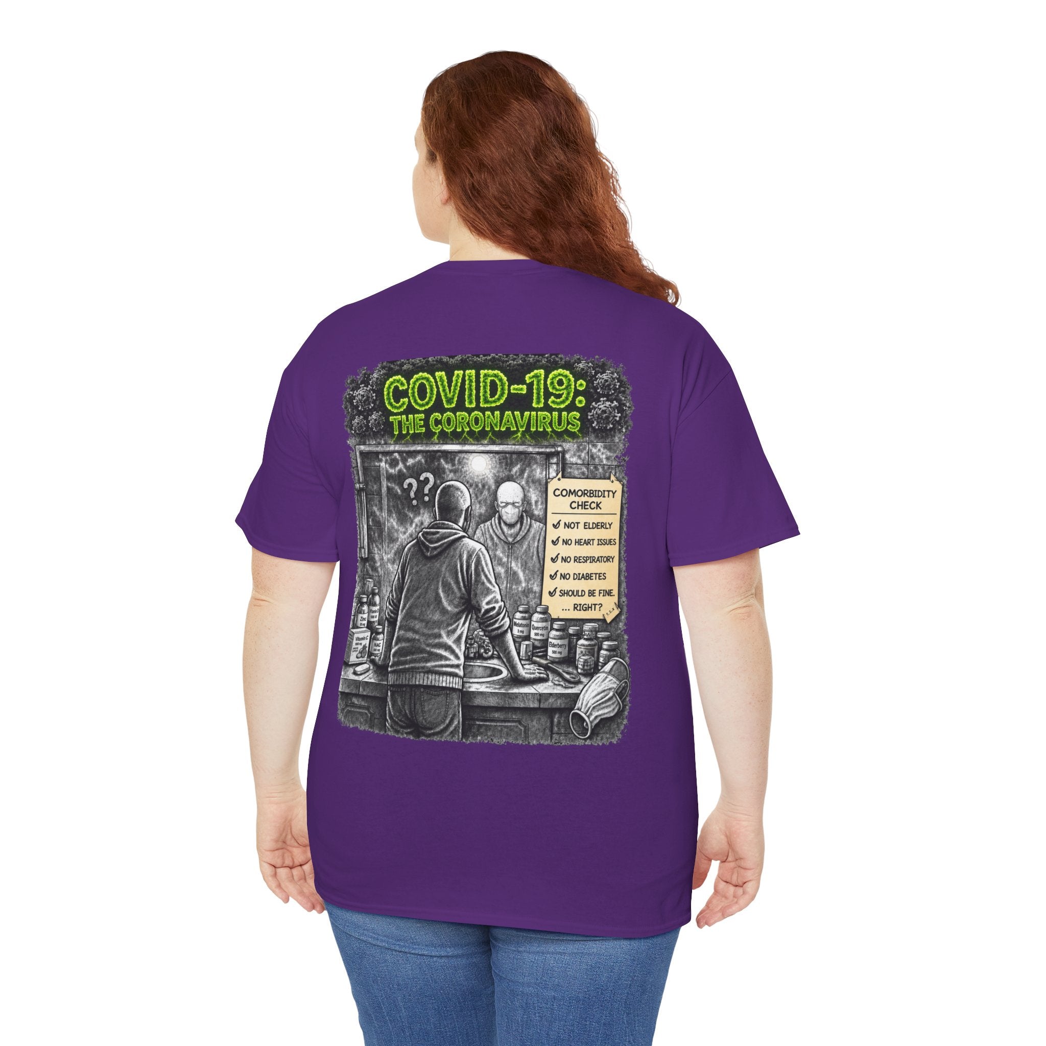 I Survived 2020 — S1:E1 "COVID-19: The Coronavirus" | Pandemic Edition Unisex Heavy Cotton Tee