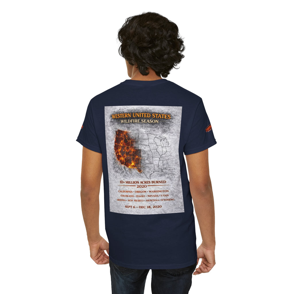 I Survived 2020 —  WILDFIRES S2:E4: Director's Cut Special Edition "Western U.S. Wildfire Season" Memorial Unisex Heavy Cotton Tee