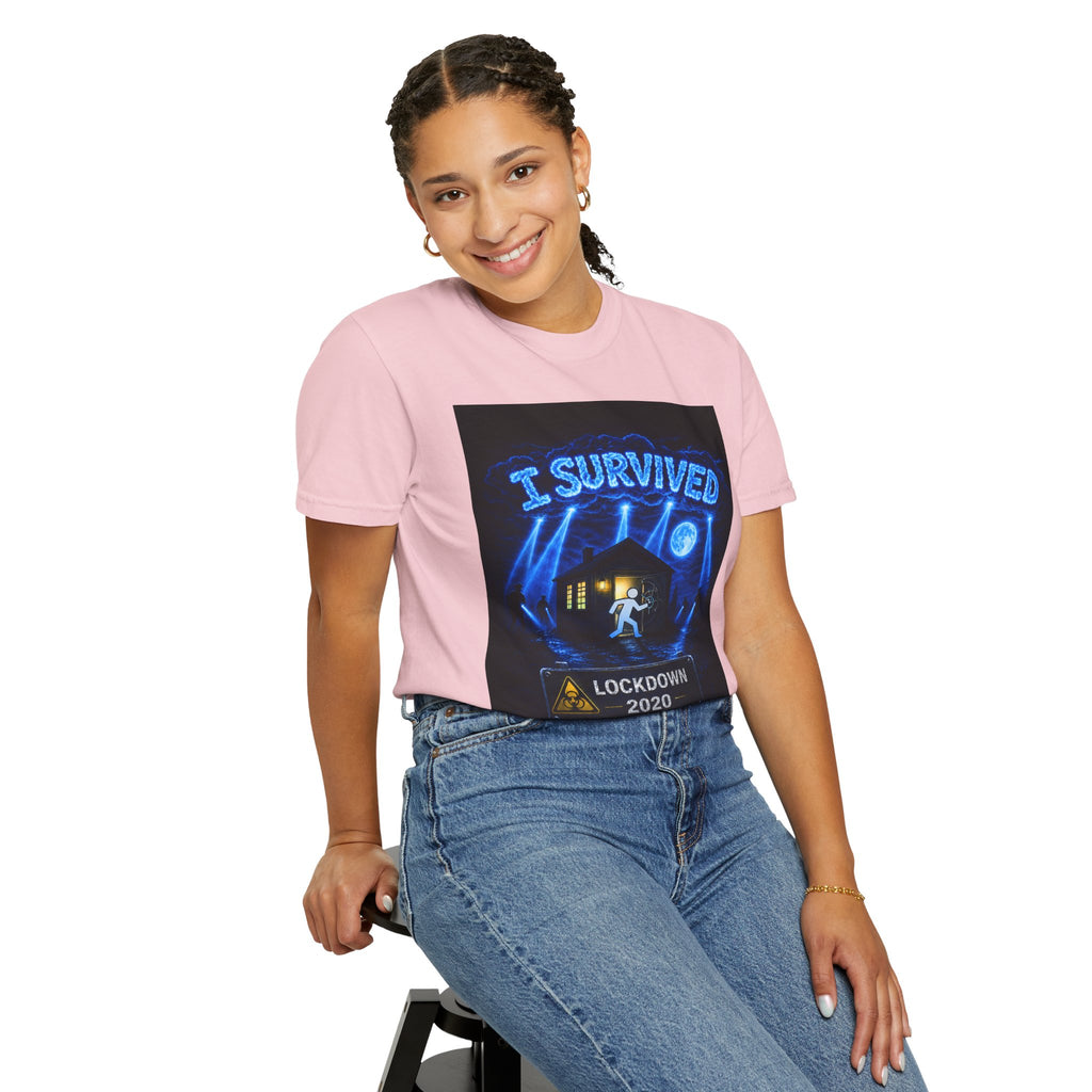 I Survived 2020 — LOCKDOWN S3:E2: "Dating Under Lockdown" Unisex Garment-Dyed T-shirt
