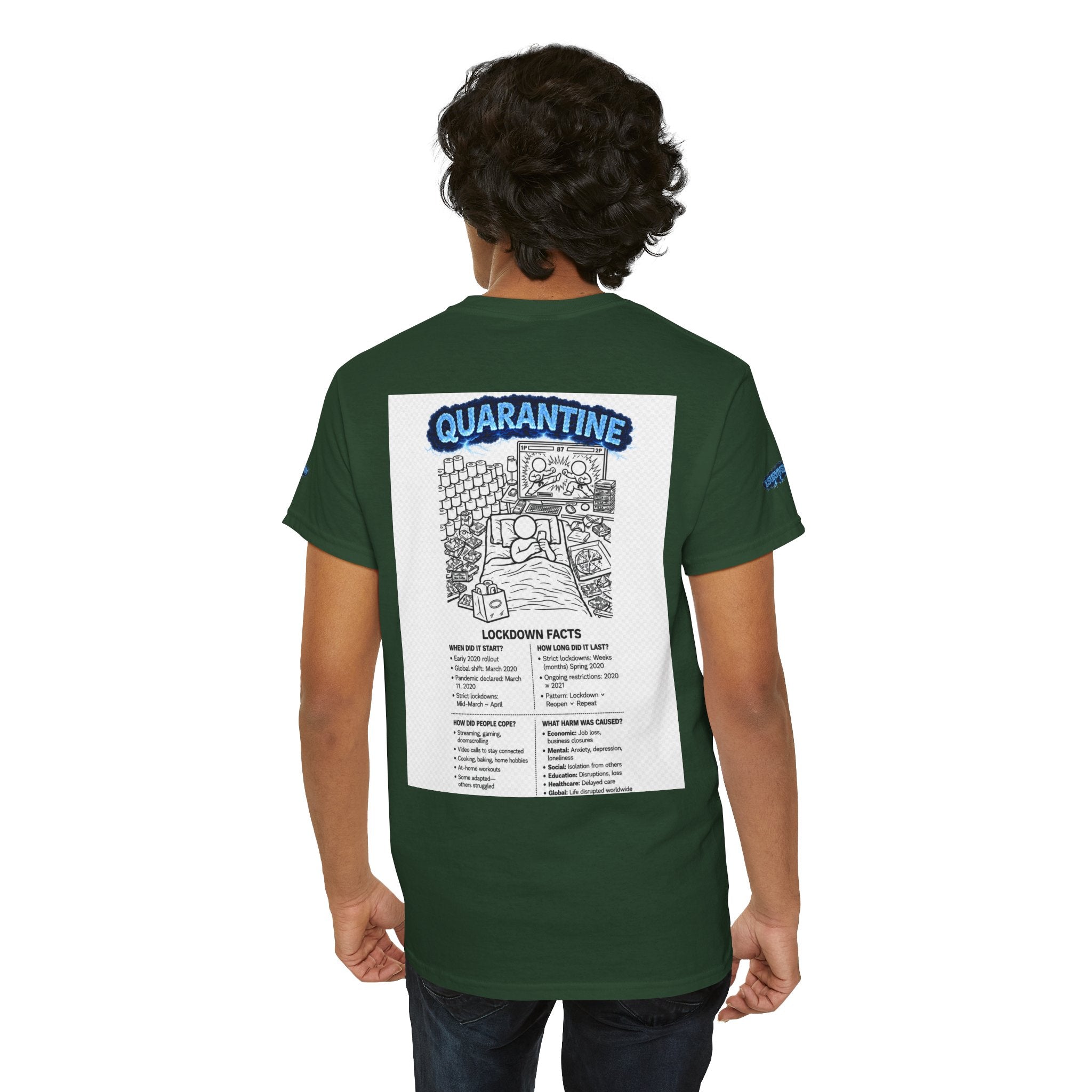 J'ai survécu à 2020 — S3:E1 « Quarantaine » | T-shirt unisexe en coton épais édition Confinement (ÉDITION SPÉCIALE)