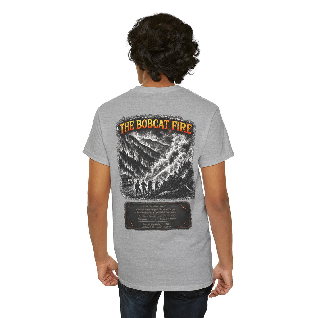 I Survived 2020 — WILDFIRES S2:E2: "The Bobcat Fire" Memorial Unisex Heavy Cotton Tee