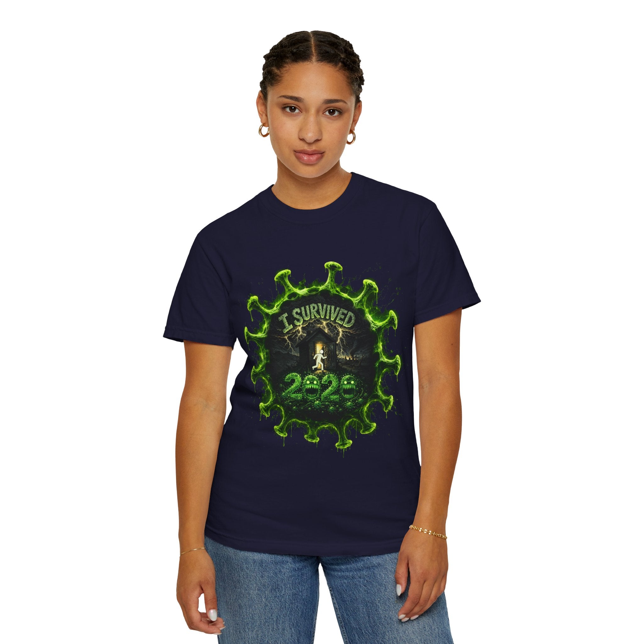 I Survived 2020 — Director's Cut S1:E5 "Delivery Doomsday" | Pandemic Edition Unisex Garment-Dyed T-shirt