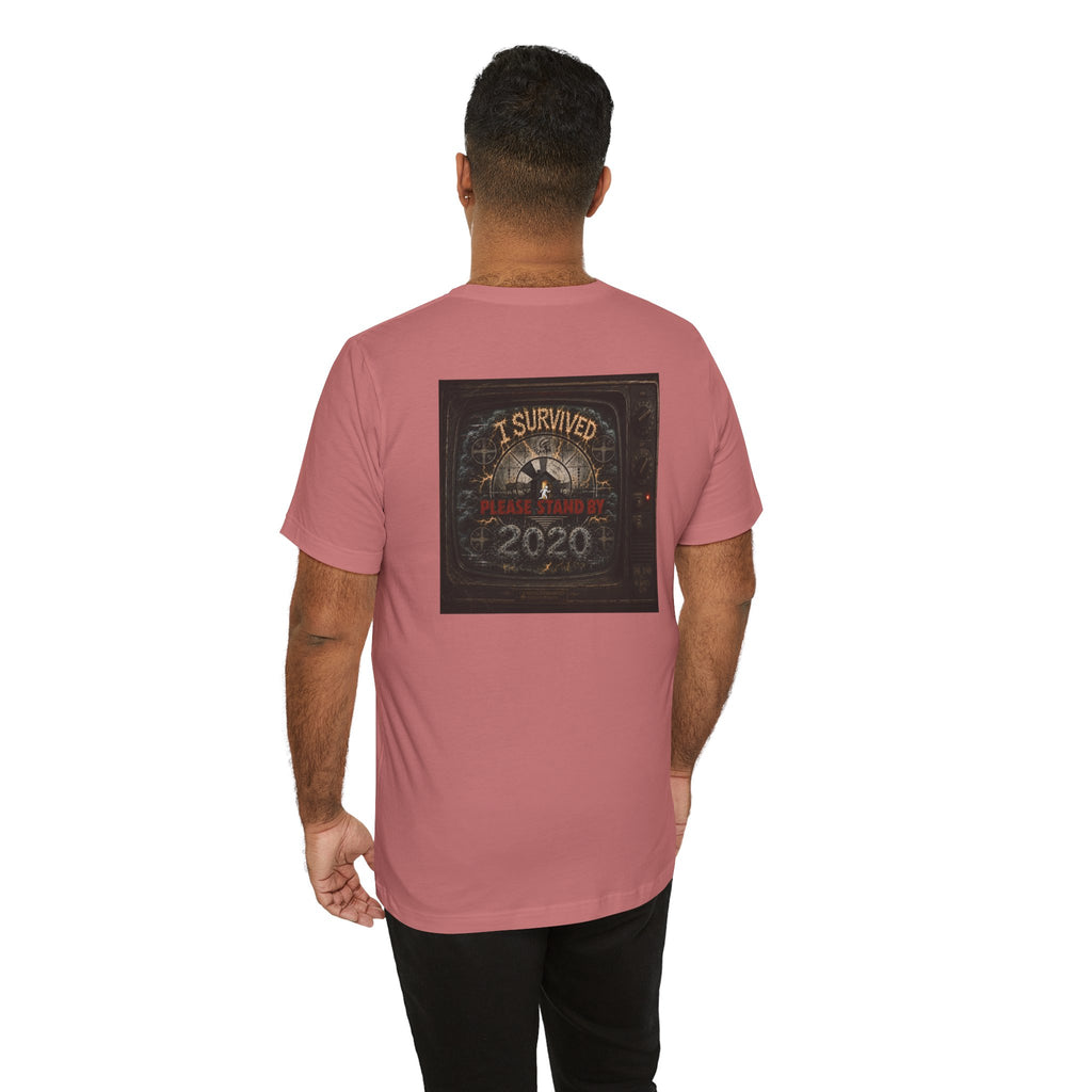 I Survived 2020 — "Please Stand By" Test Pattern Tee Summer Premier Unisex Jersey Short Sleeve Tee
