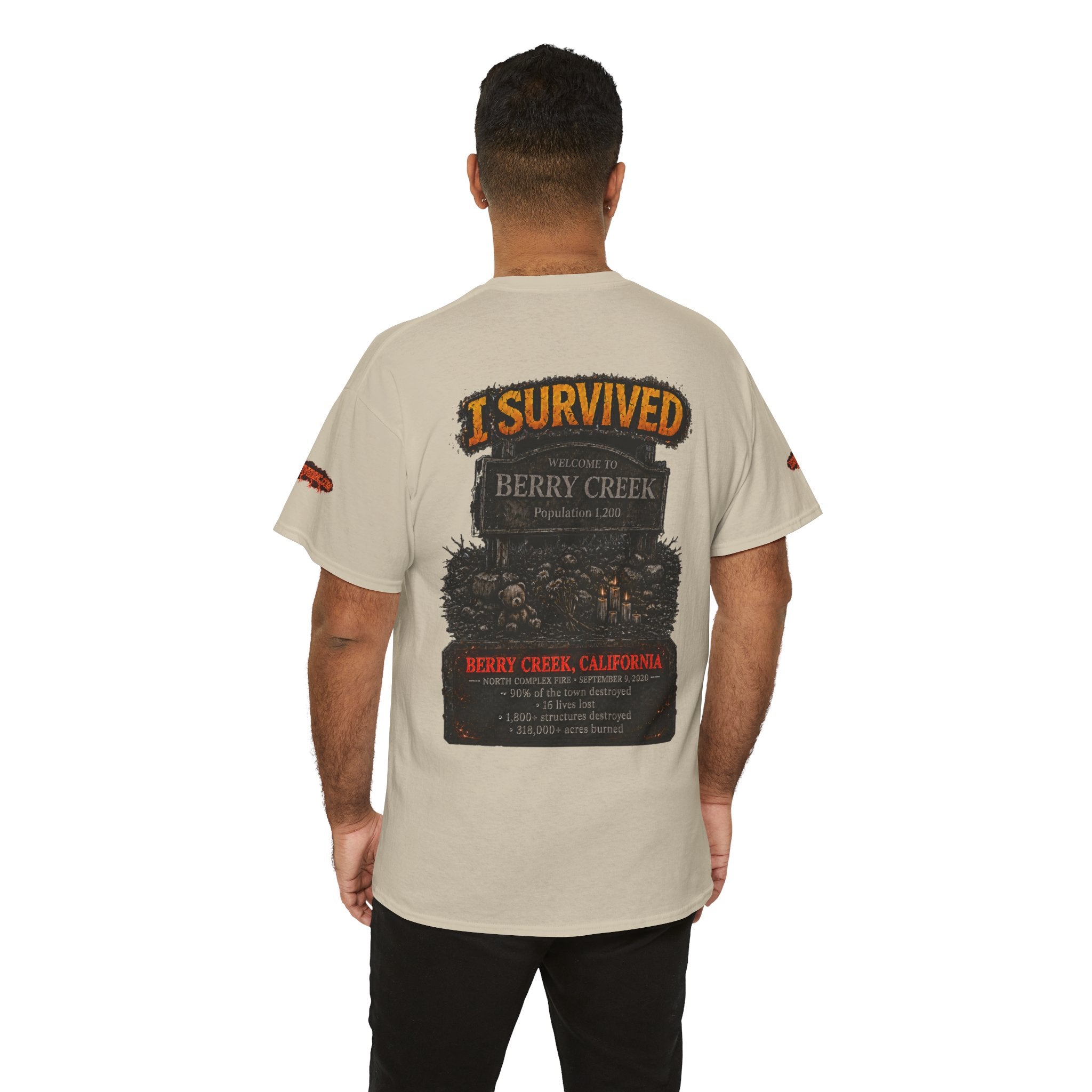 I Survived 2020 — Director's Cut S2:E1 "Berry Creek" | Wildfire Edition Memorial Unisex Heavy Cotton Tee (SPECIAL EDITION)