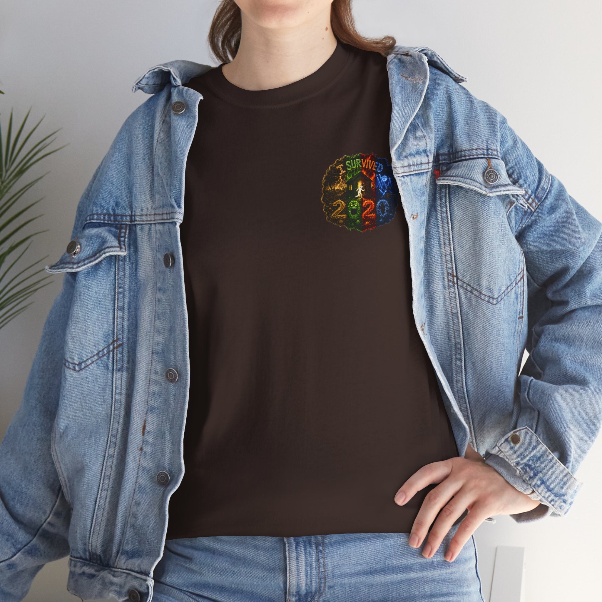 I Survived 2020 — "No Signal" Test Pattern Tee Alien Broadcast Finale Summer Premiere Unisex Heavy Cotton Tee