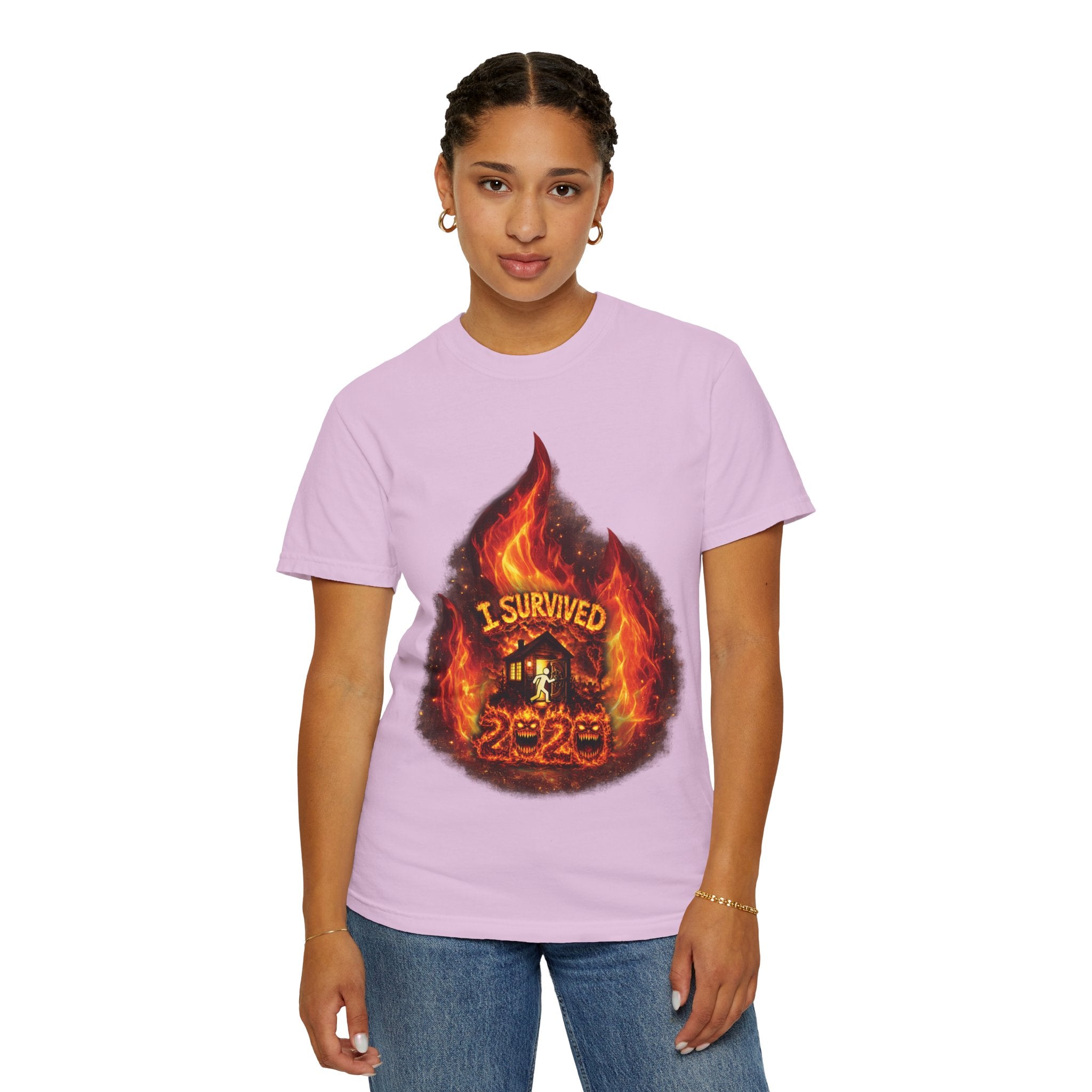 I Survived 2020 — Director's Cut S2:E1 "Berry Creek" | Wildfire Edition Memorial Unisex Garment-Dyed T-shirt