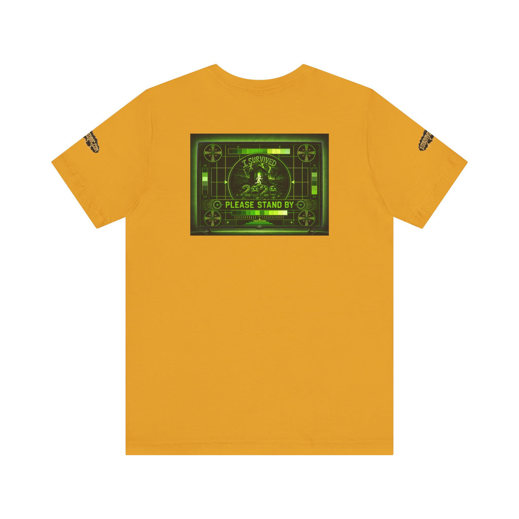 I Survived 2020 — "Please Stand By" Test Pattern Toxic Signal Tee Special Edition Summer Premiere Unisex Jersey Short Sleeve Tee