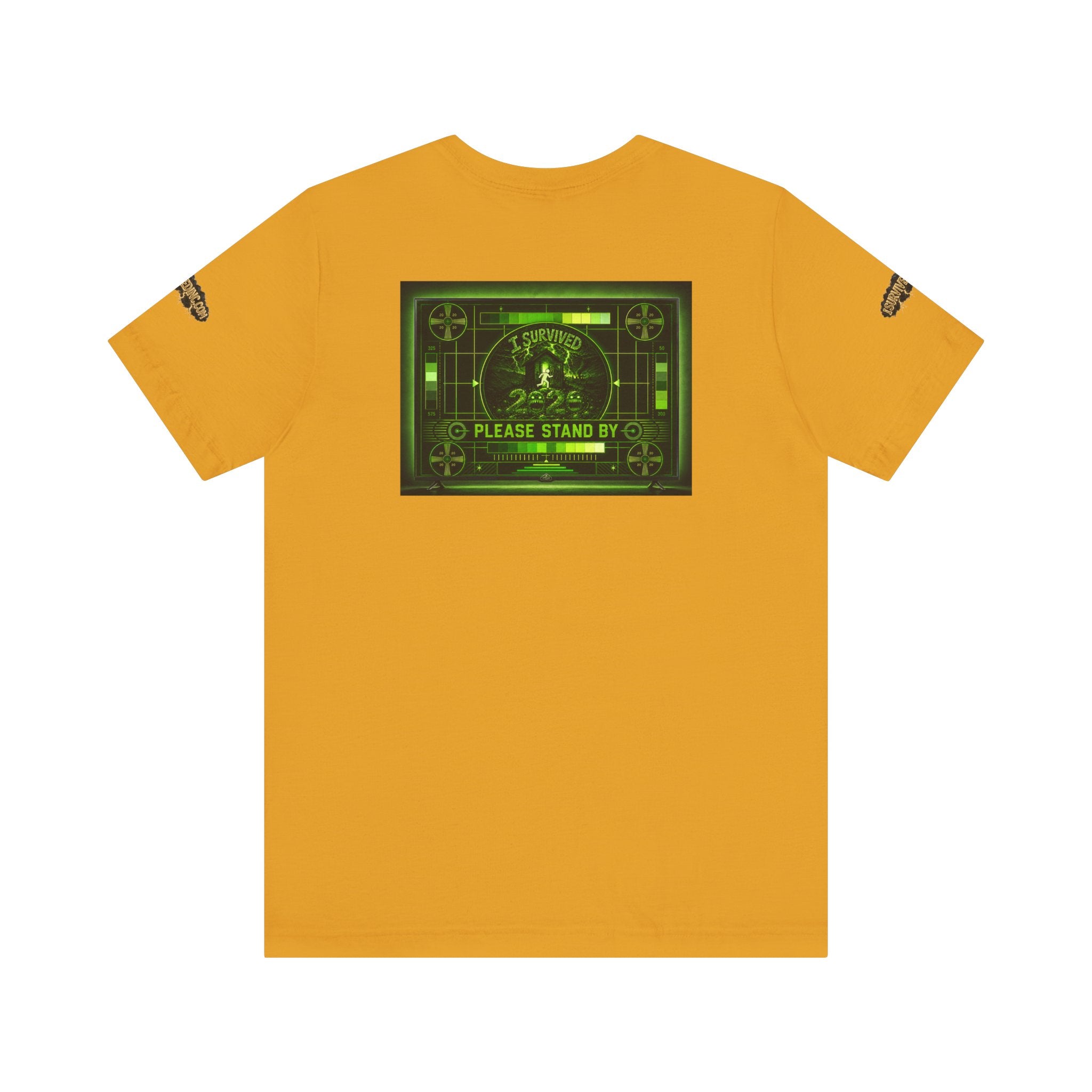 I Survived 2020 — "Please Stand By" Test Pattern Toxic Signal Tee Special Edition Summer Premiere Unisex Jersey Short Sleeve Tee