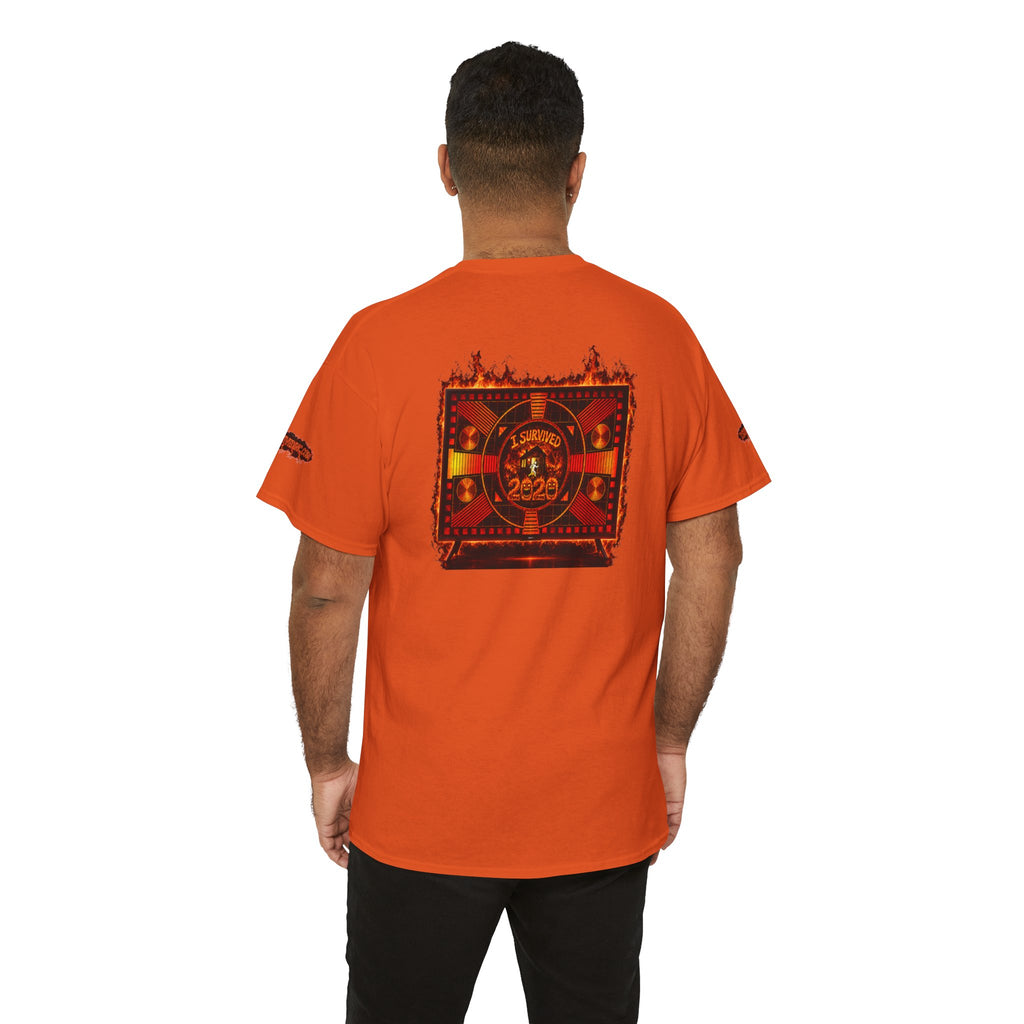 I Survived 2020 — "Please Stand By" Test Pattern Tee Wildfire Signal Special Edition Summer Premiere Unisex Heavy Cotton Tee