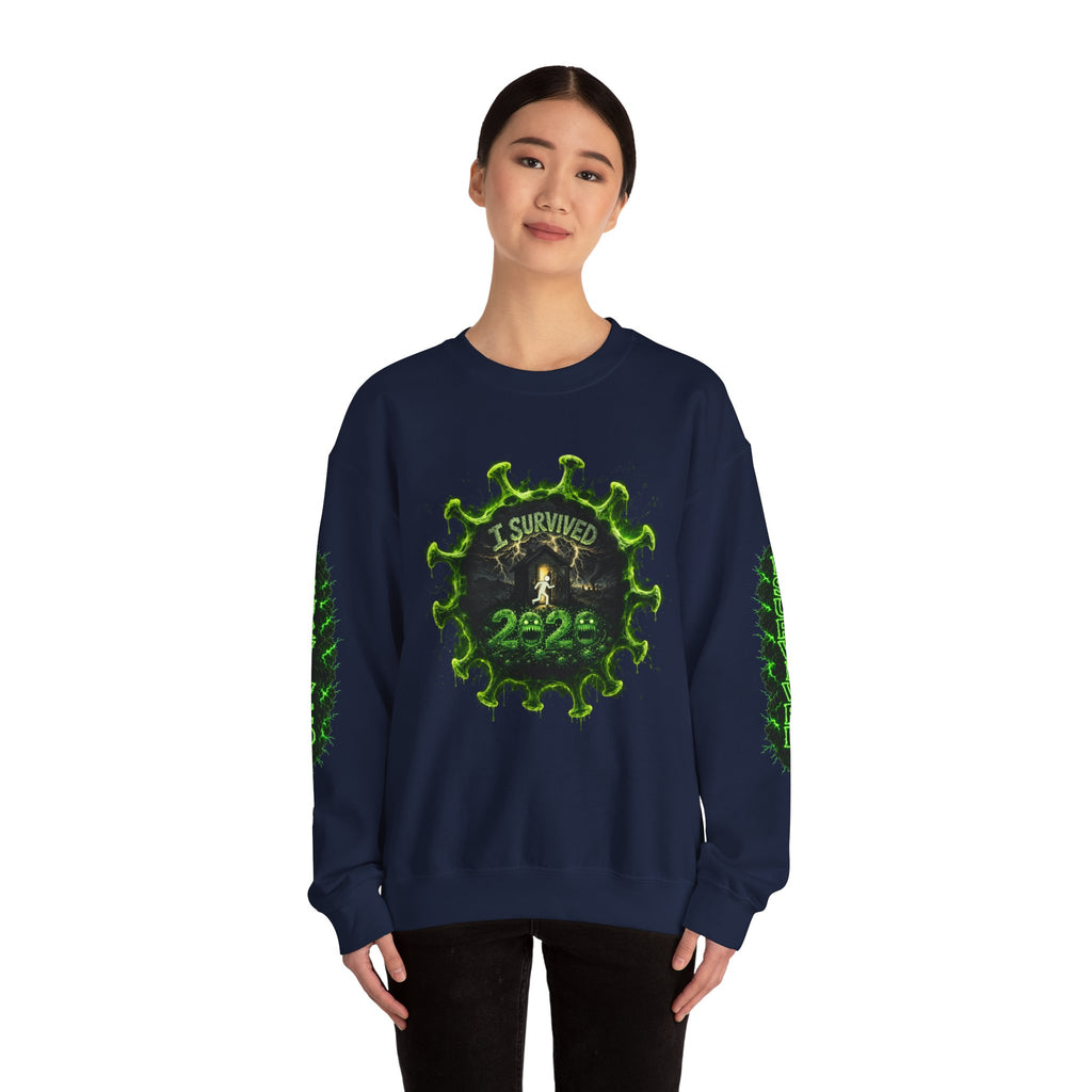 I Survived 2020 — Director's Cut S1:E2 "The Coming of COVID" | Pandemic Edition Unisex Heavy Blend™ Crewneck Sweatshirt