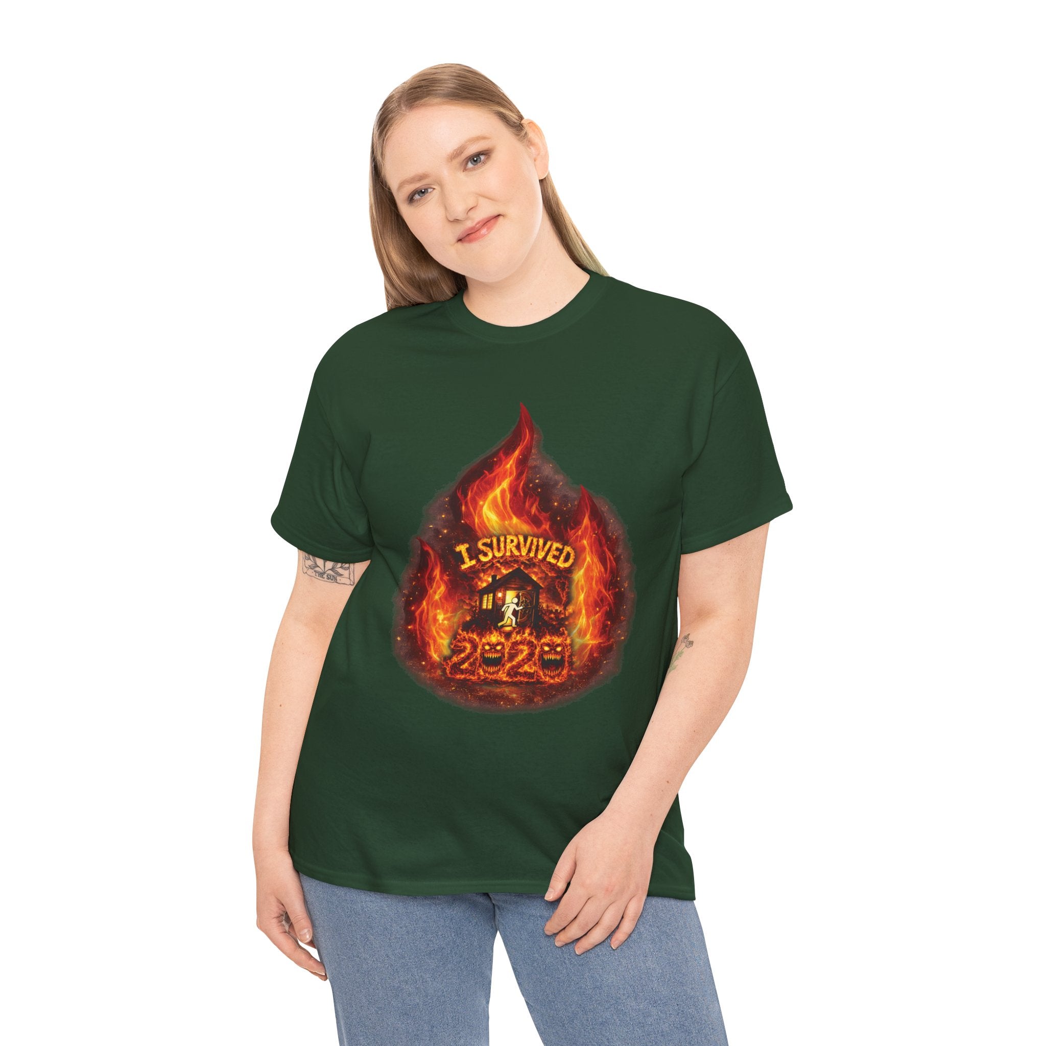 I Survived 2020 — Director's Cut S2:E1 "Berry Creek" | Wildfire Edition Memorial Unisex Heavy Cotton Tee