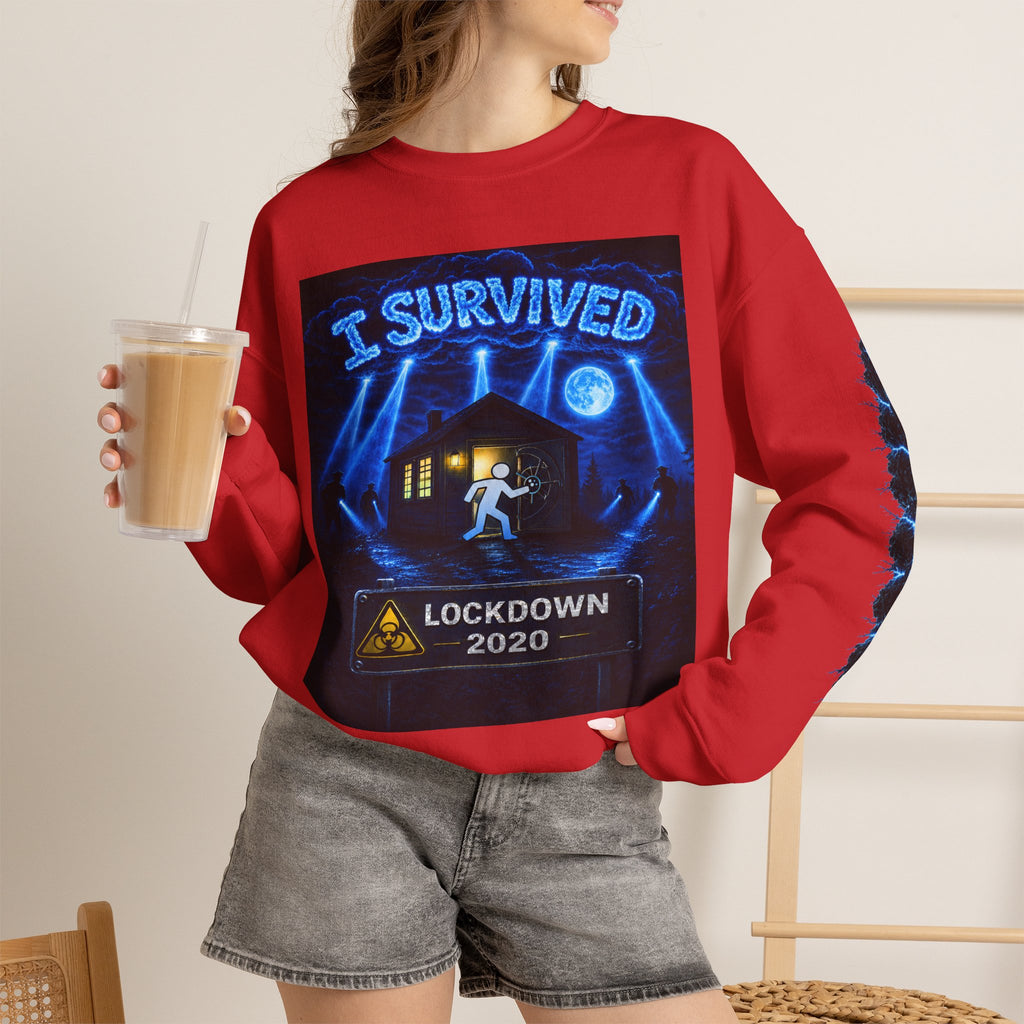 I Survived 2020 — LOCKDOWN S3:E1: "Quarantine" Unisex Heavy Blend™ Crewneck Sweatshirt