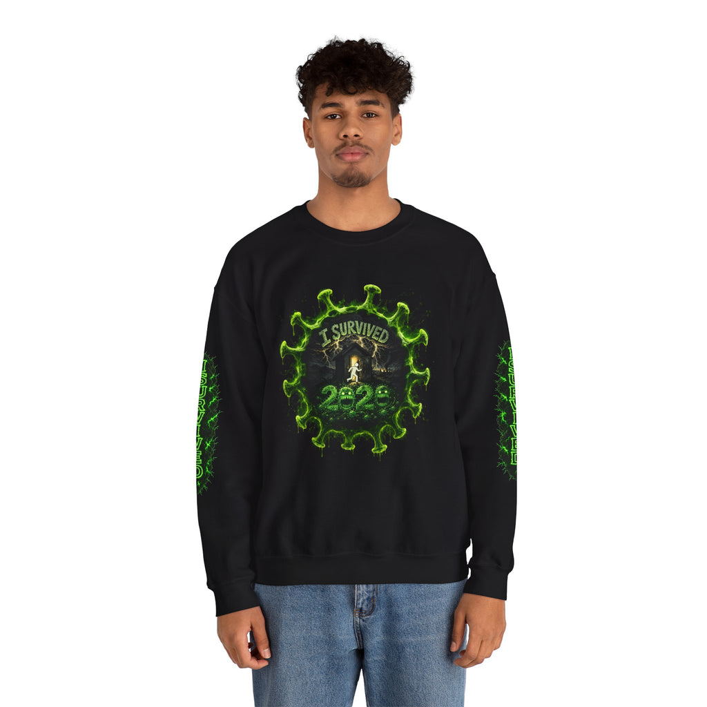 I Survived 2020 — Director's Cut S1:E5 "Delivery Doomsday" | Pandemic Edition Unisex Heavy Blend™ Crewneck Sweatshirt