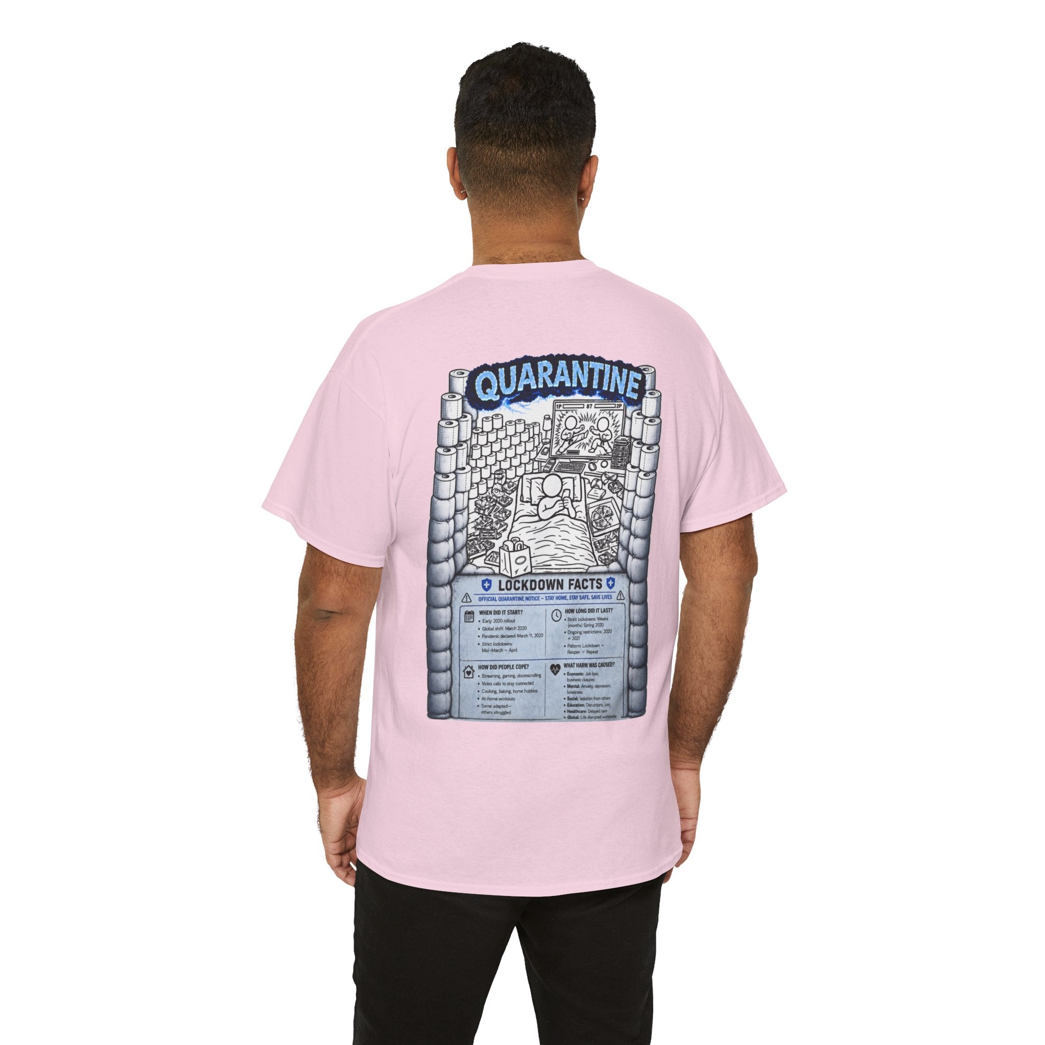 I Survived 2020 — LOCKDOWN S3:E1: Director's Cut "Quarantine" Unisex Heavy Cotton Tee