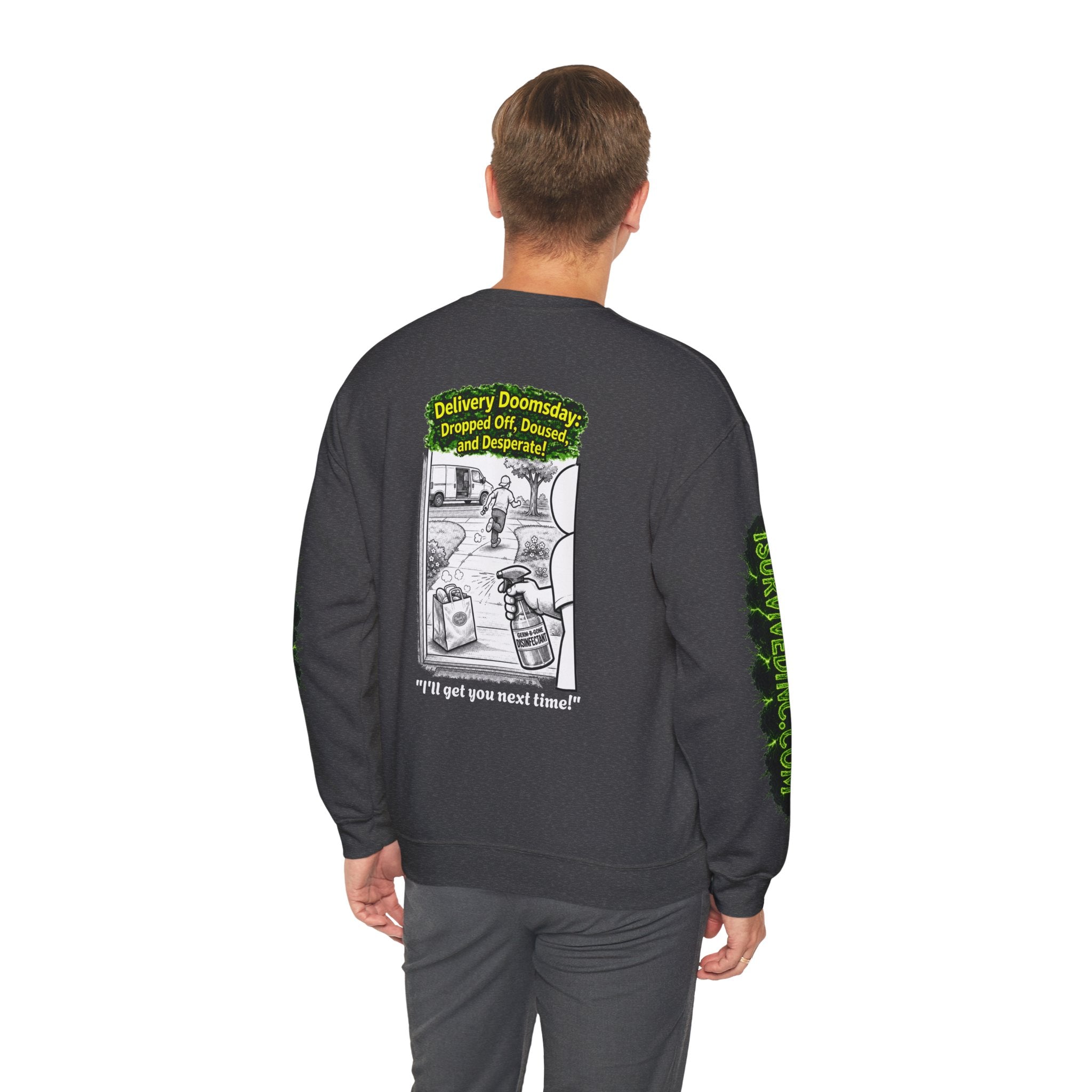 I Survived 2020 — PANDEMIC S1:E5: "Delivery Doomsday" Unisex Heavy Blend™ Crewneck Sweatshirt