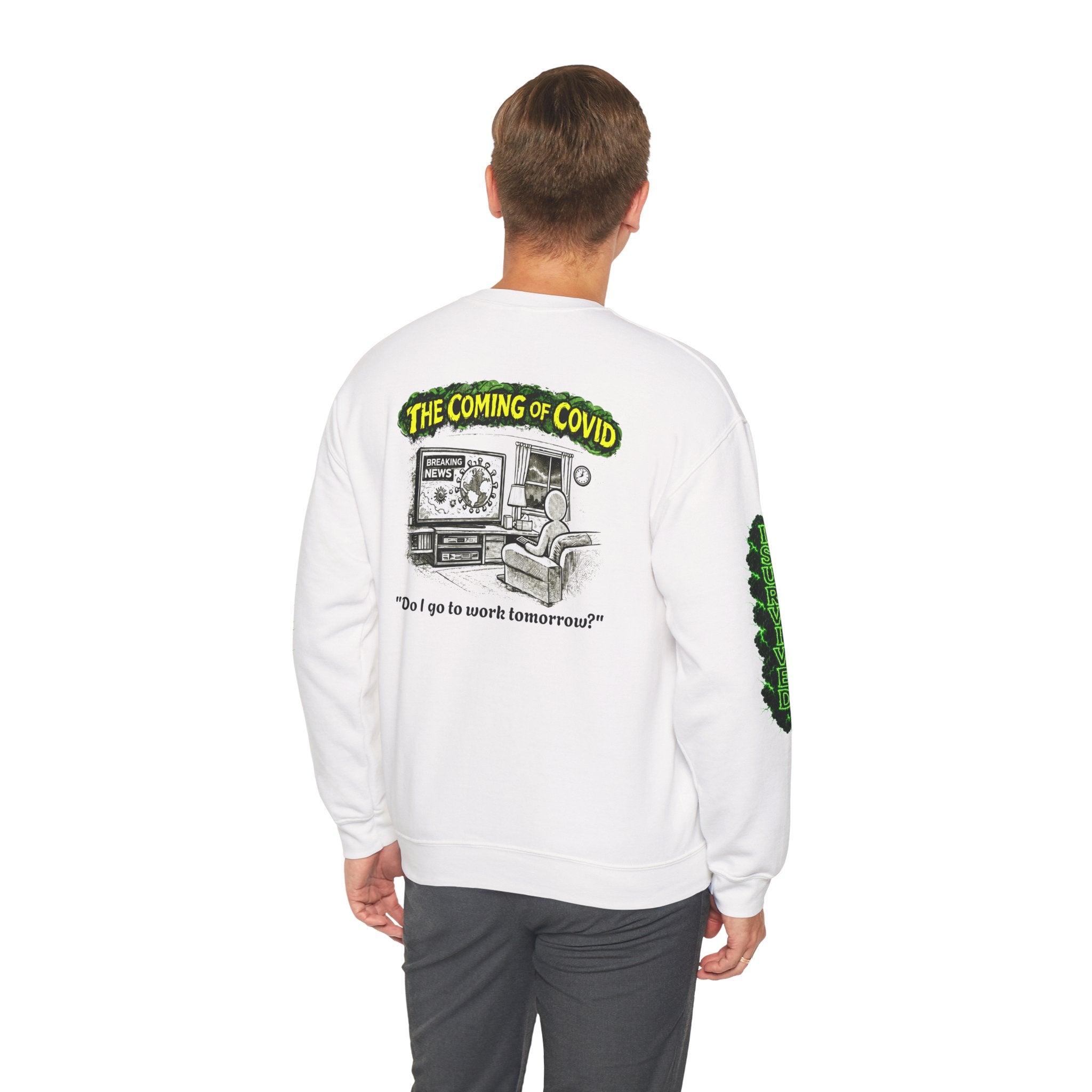 I Survived 2020 — PANDEMIC S1:E2: Director's Cut "The Coming of COVID" Unisex Heavy Blend™ Crewneck Sweatshirt