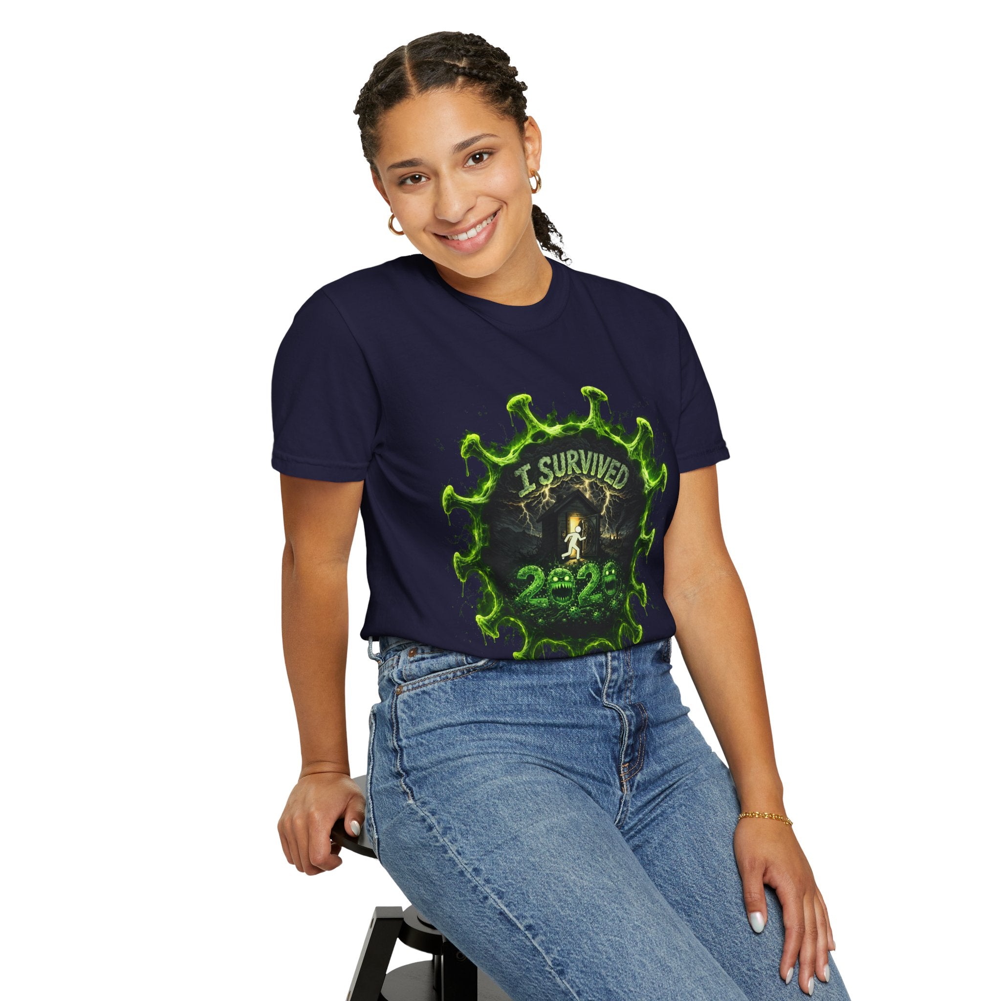 I Survived 2020 — Director's Cut S1:E5 "Delivery Doomsday" | Pandemic Edition Unisex Garment-Dyed T-shirt